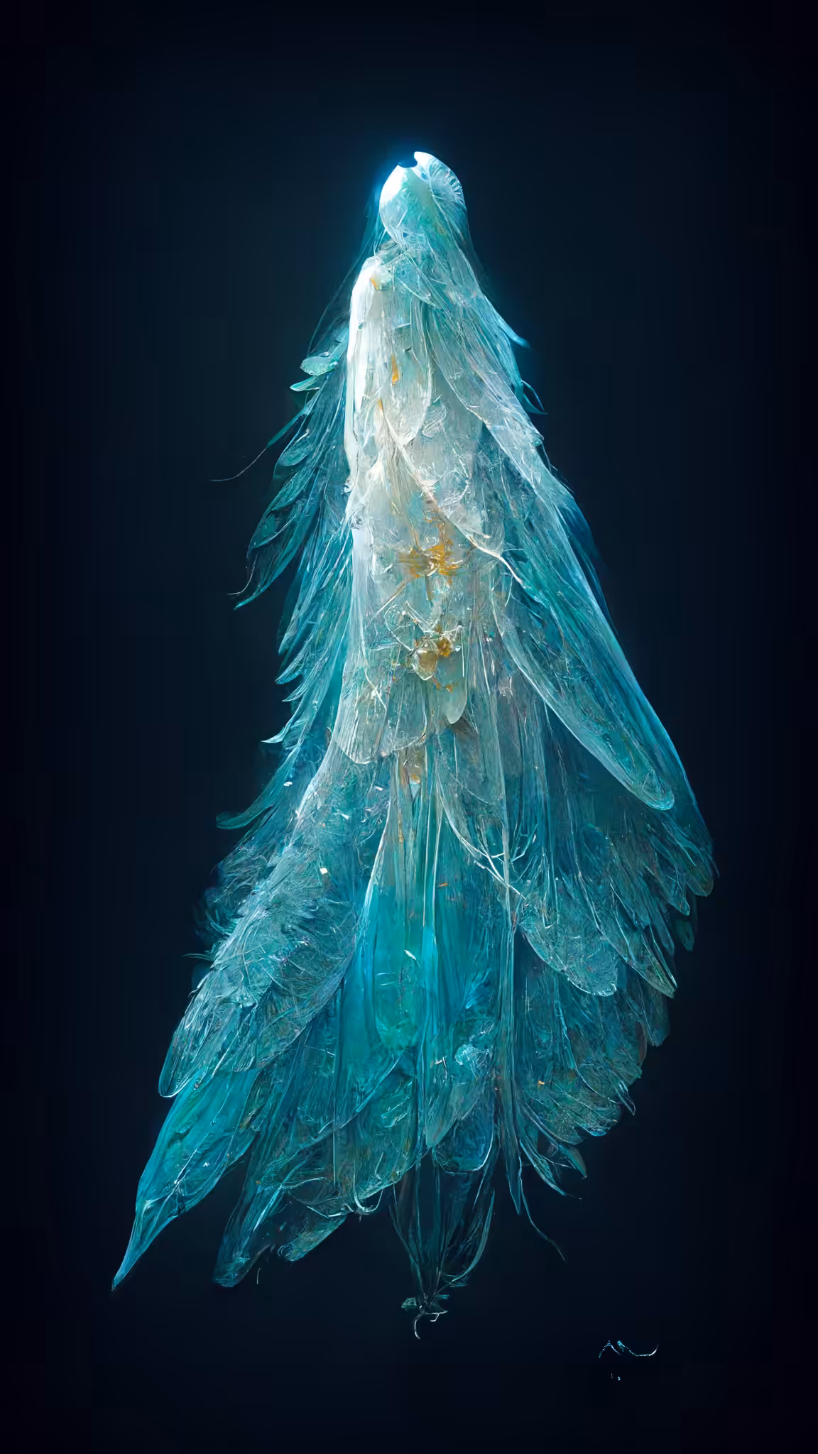 Glass angels sculpture #5