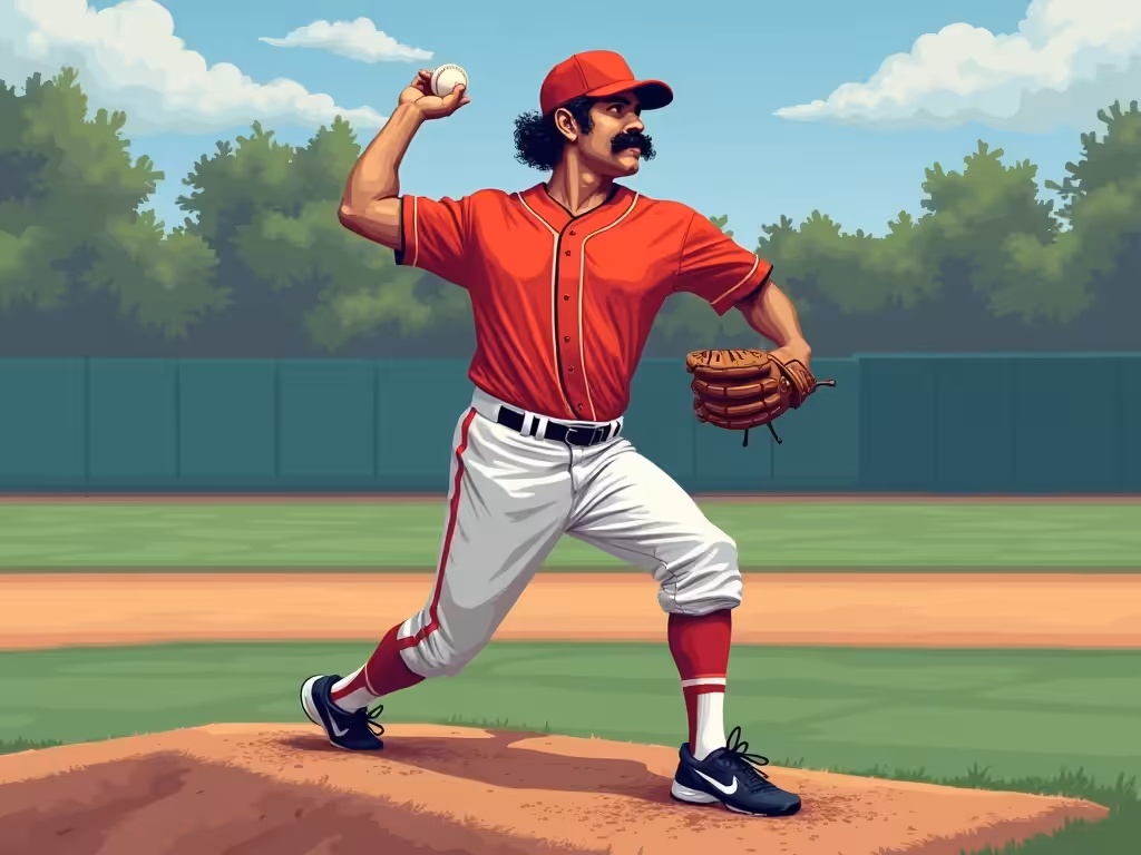 DataBaseball: Pete Falcone - 1977 (-0.6 PV)