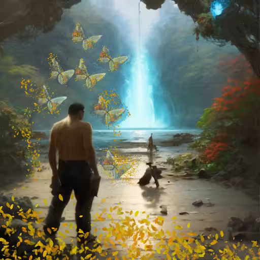 Papá en un Santuario de mariposas -Alex Granados