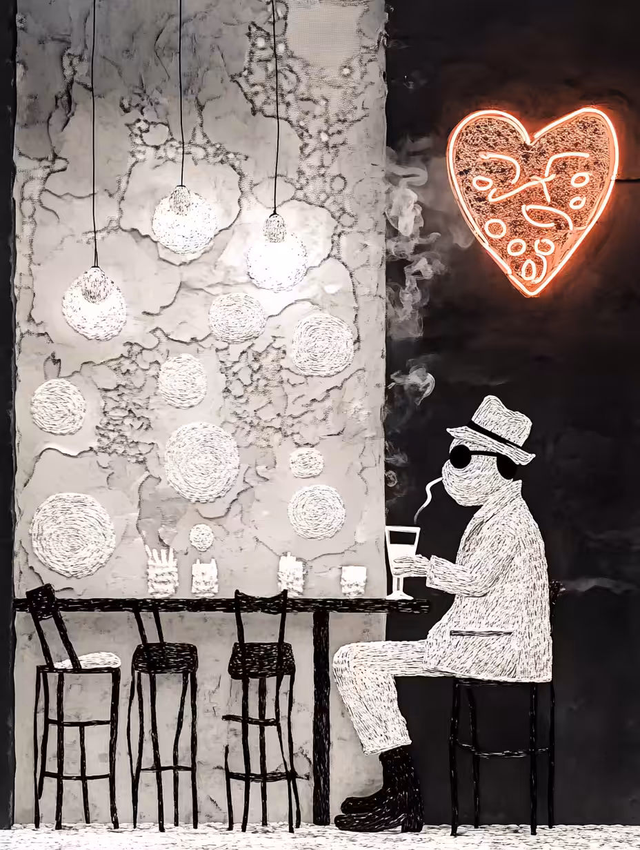 The Slow Hours of the Faceless Drinker