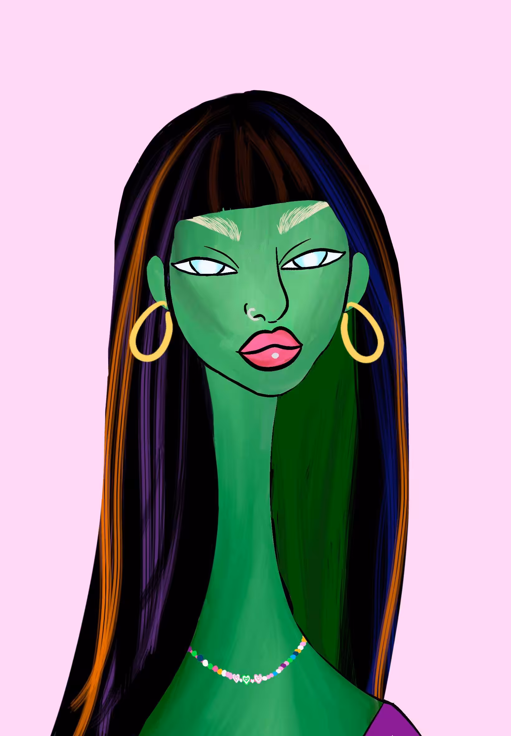 Long Neckie Ladies: Long Neckie Lady #2690