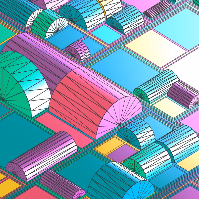 Geometric city #201