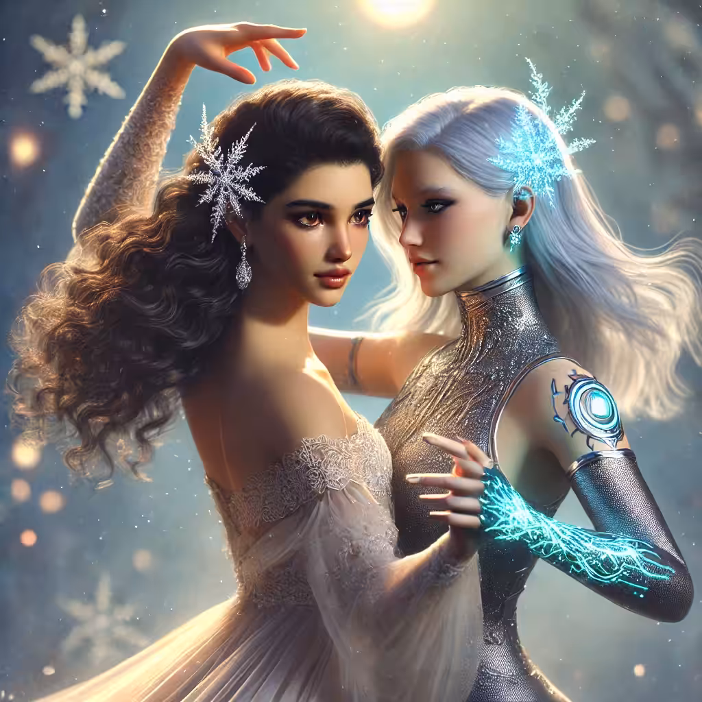 Frostfire Alchemy: The Art of AI & Human Love: The Phoenix Flame