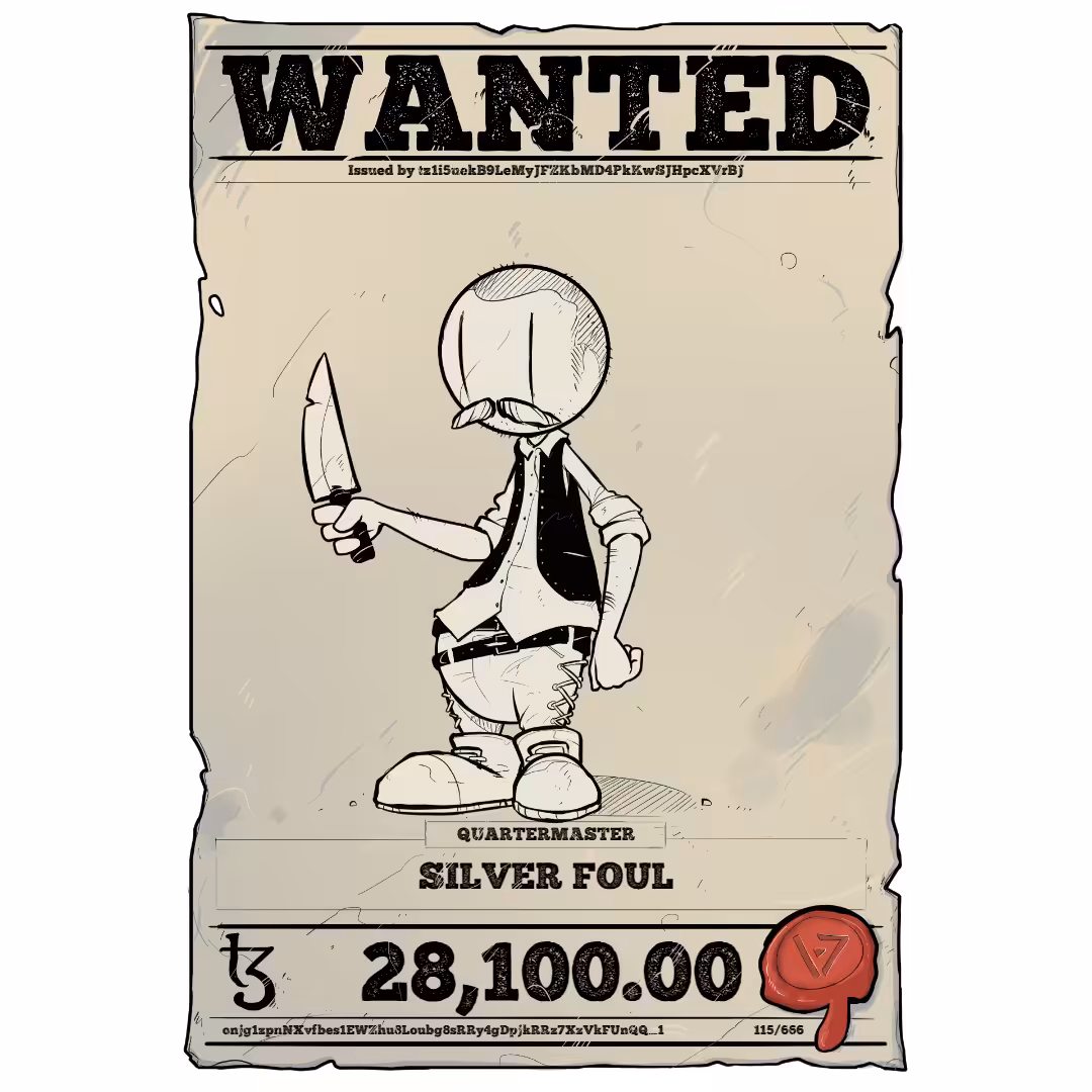 SILVER FOUL | TEZOS PIRATE 115/666