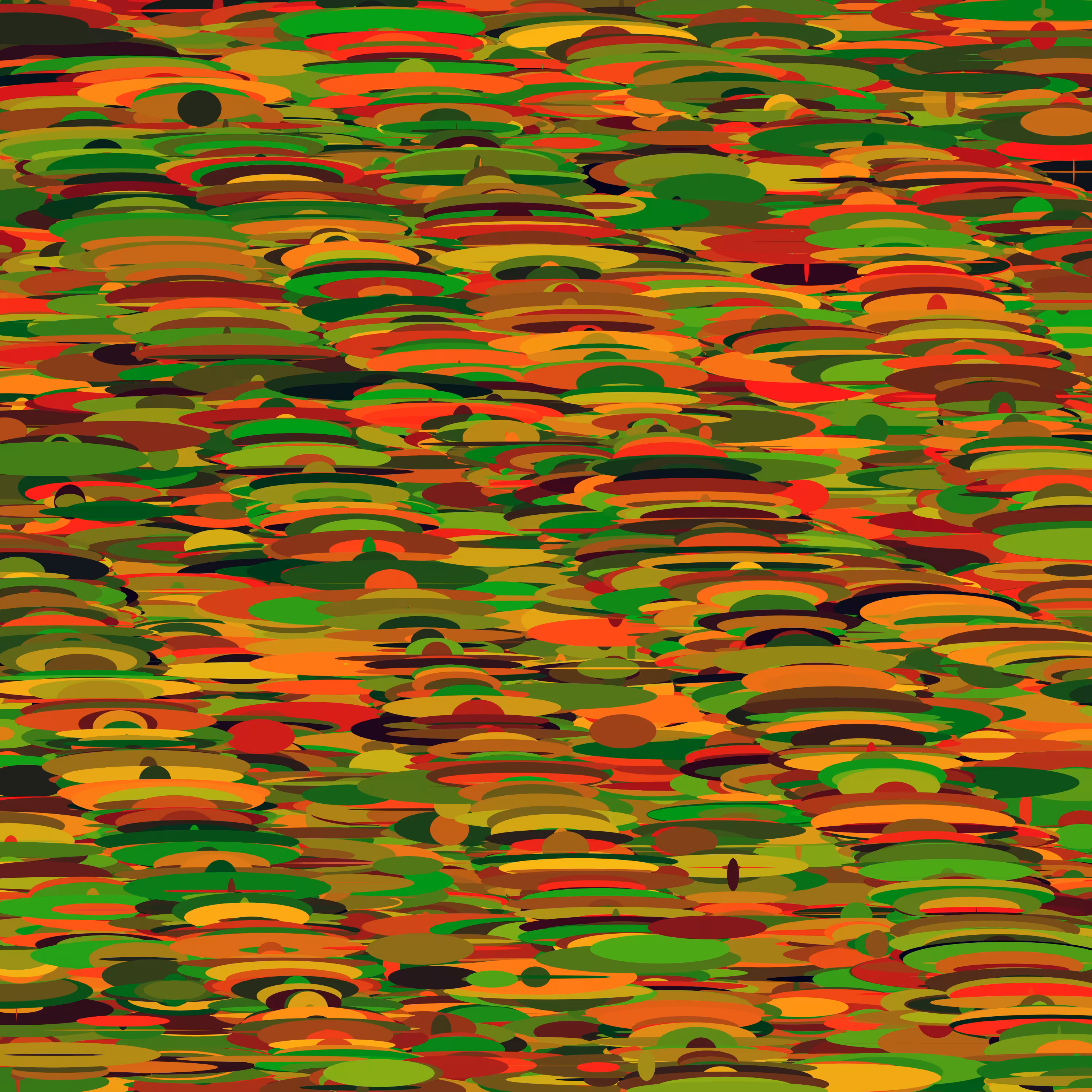 Genes: A row of colorful umbrellas on a carpet 14