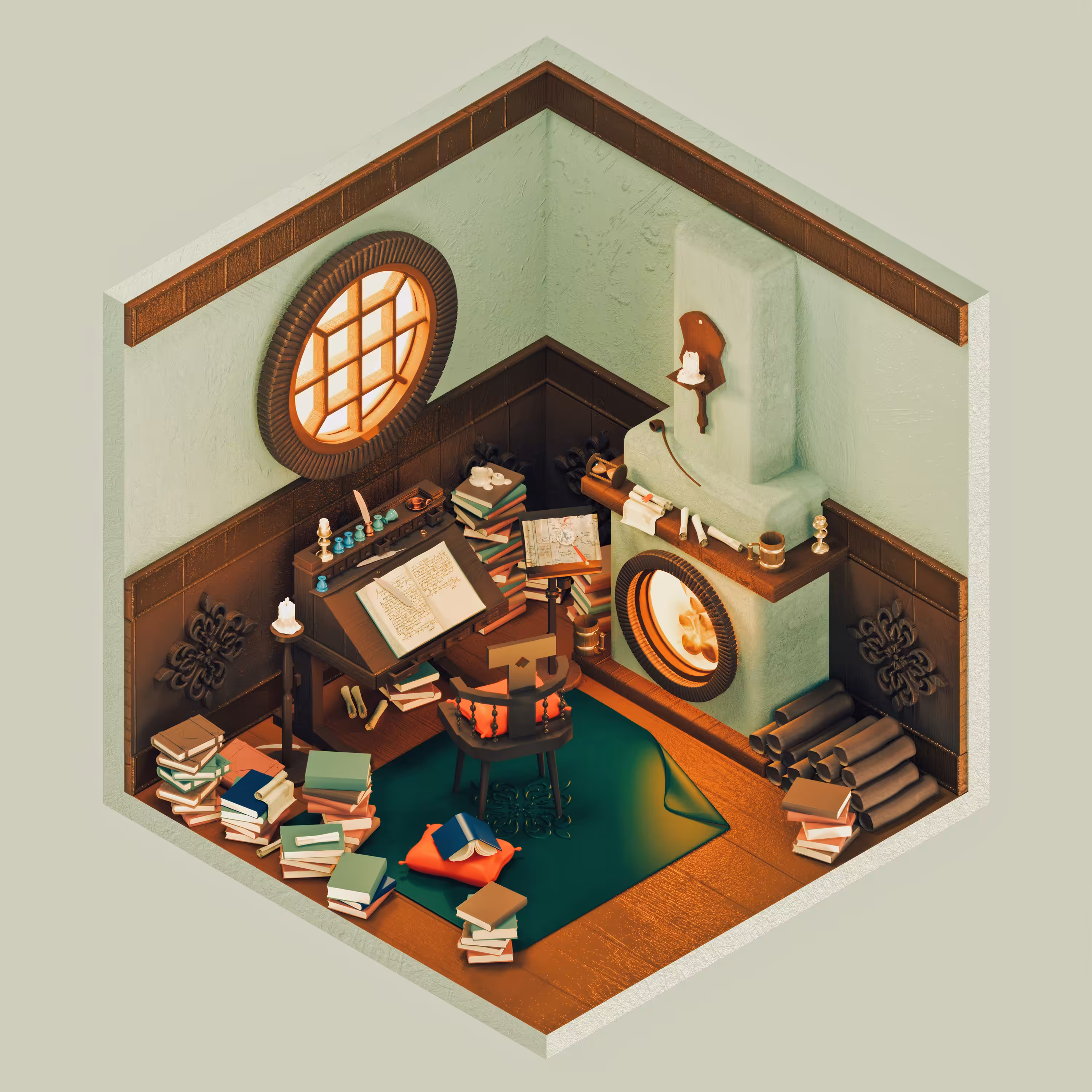 A Hobbit's Study