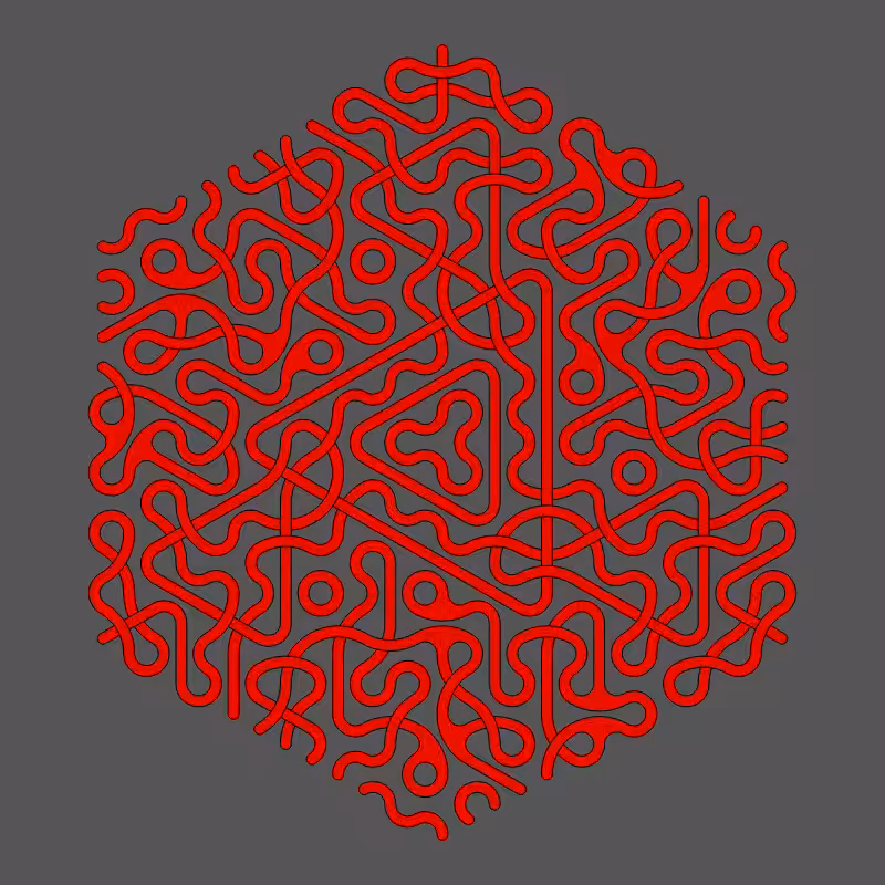 Threefold Symmetry - Dark Variations #329