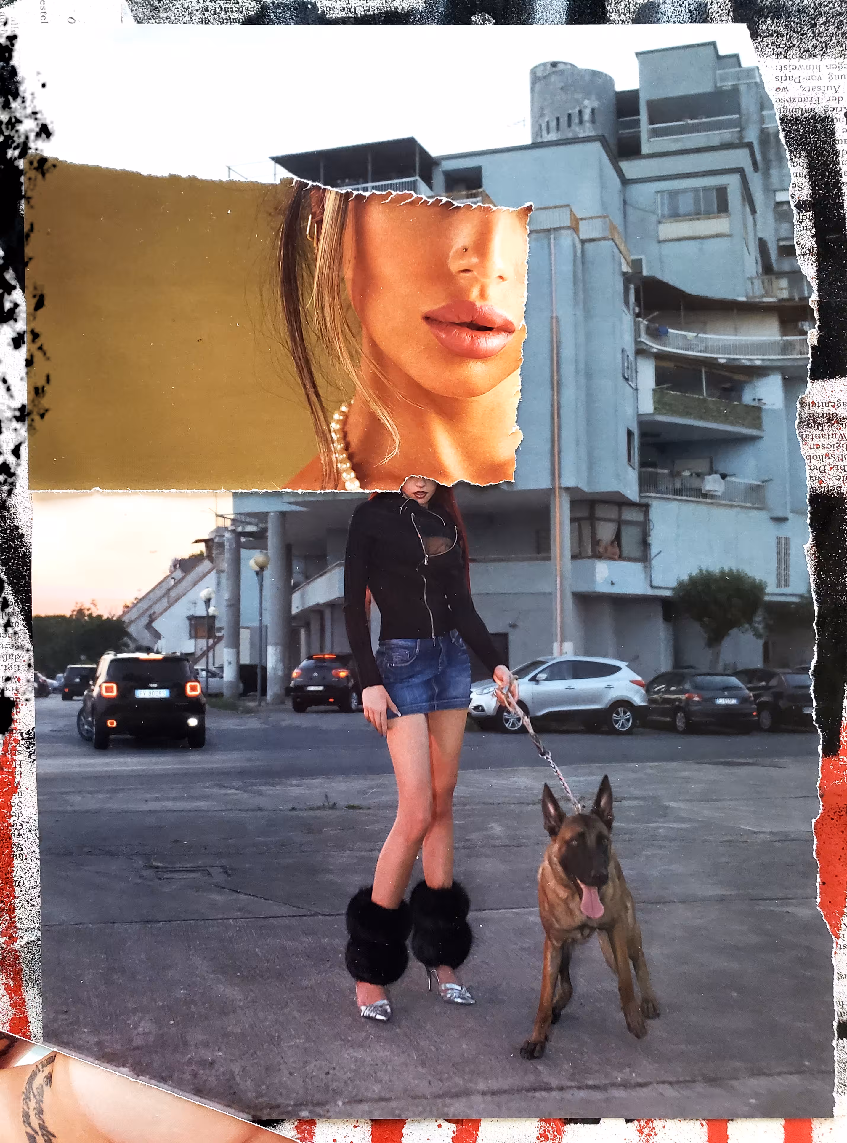 Femme avec le chien