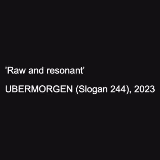 ’Raw and resonant’

...