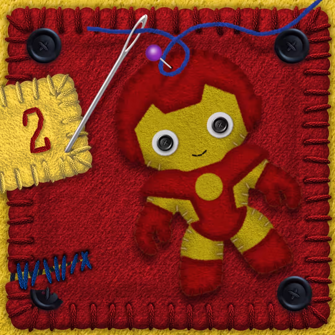 Mini Fabric Comics. Heroes Collection. [Card02]