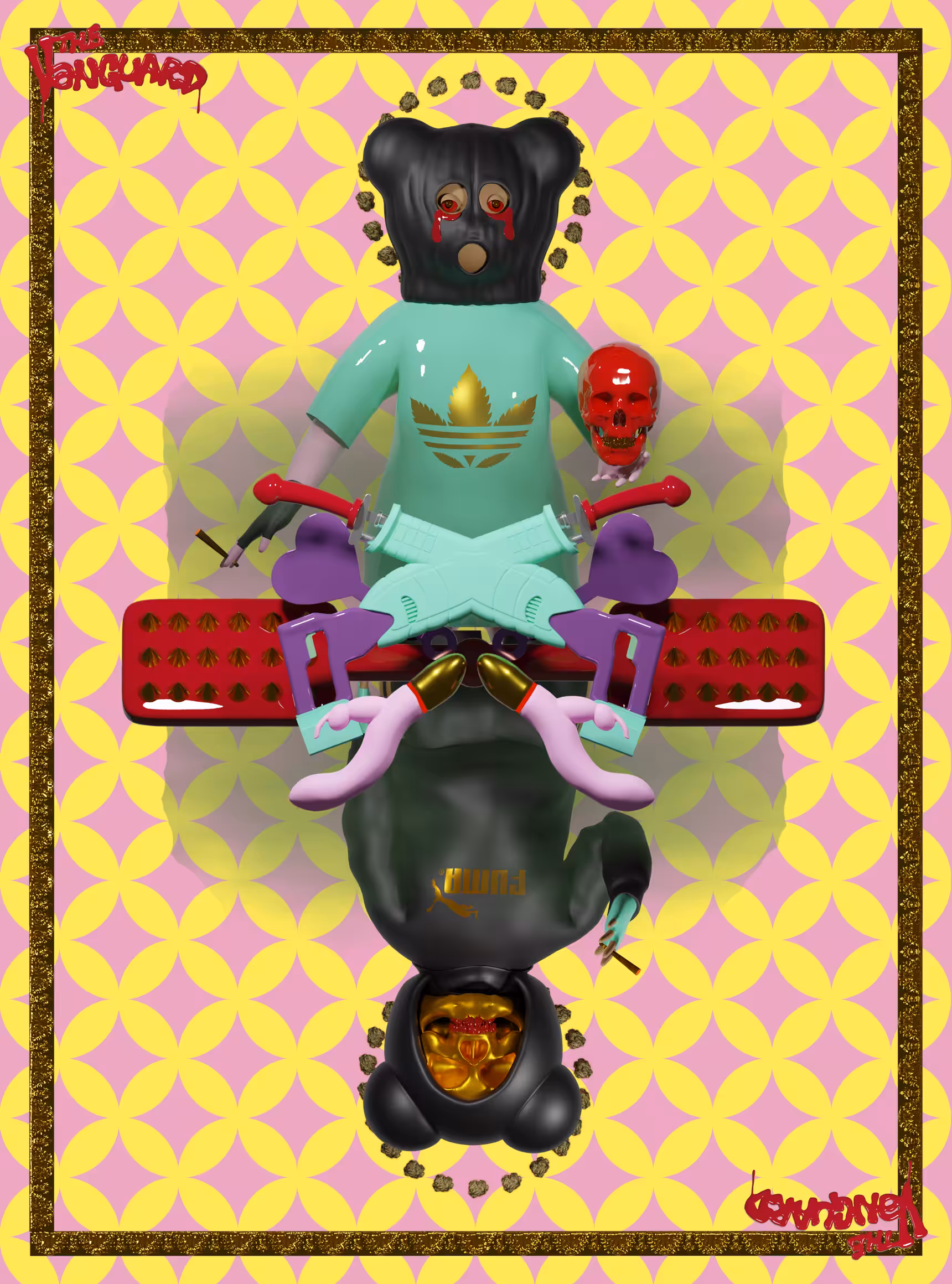 Trippy Bears V Card