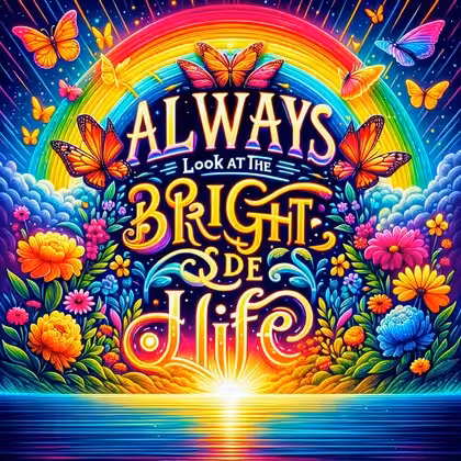 Always look at the Bright side of the life 