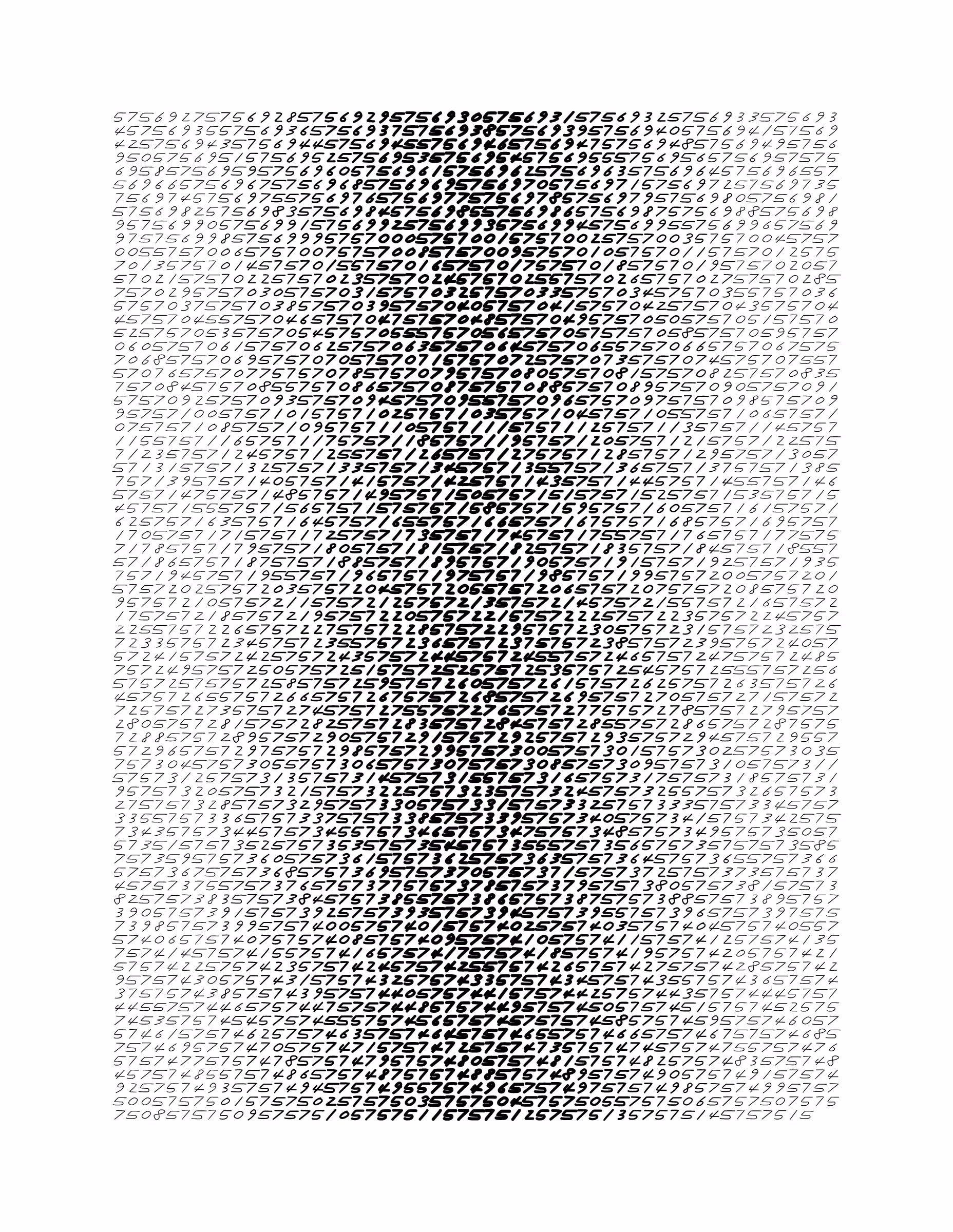 Endless (5,607,250 to Infinity) #492