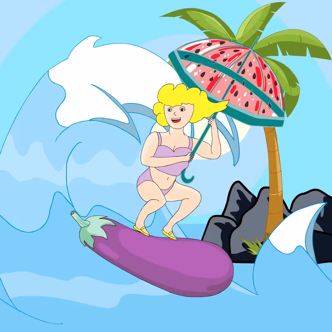 Surfing With Eggplant