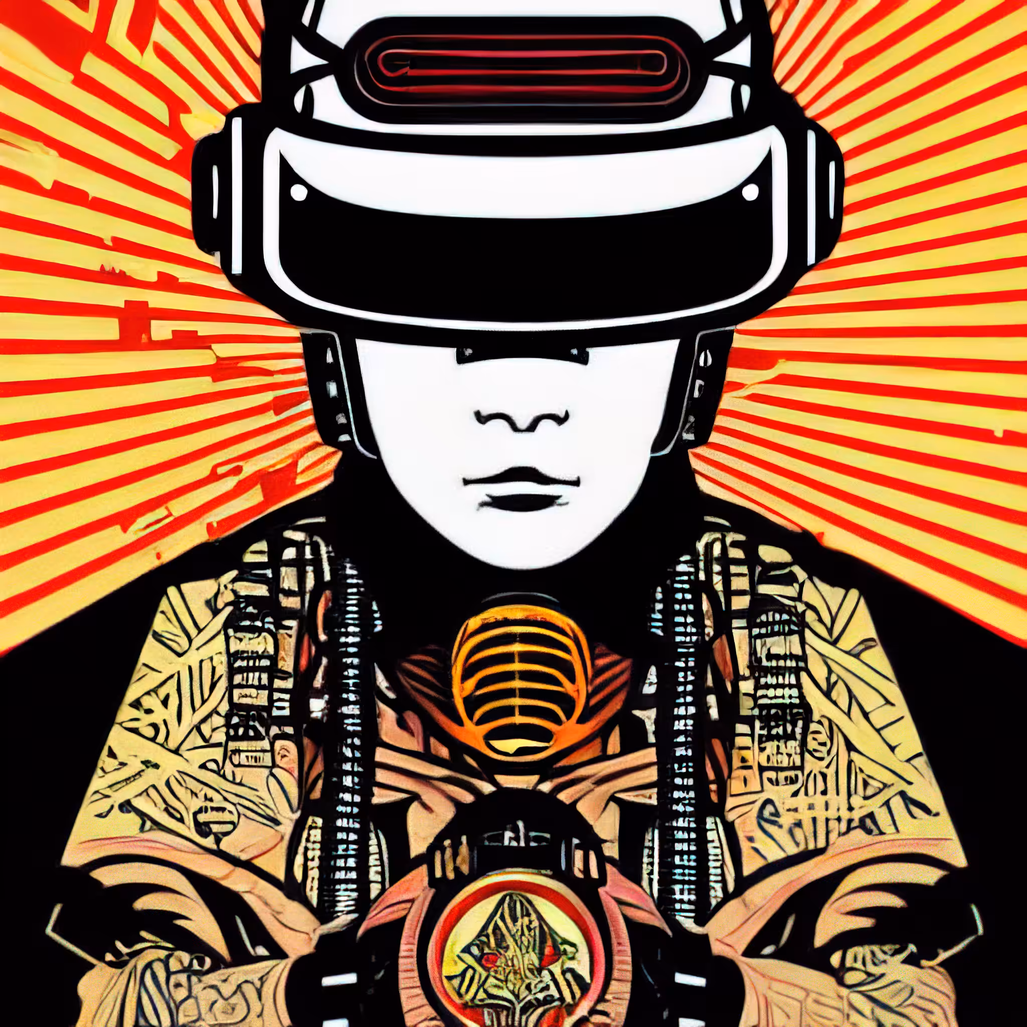 Retro cyberpunk art
