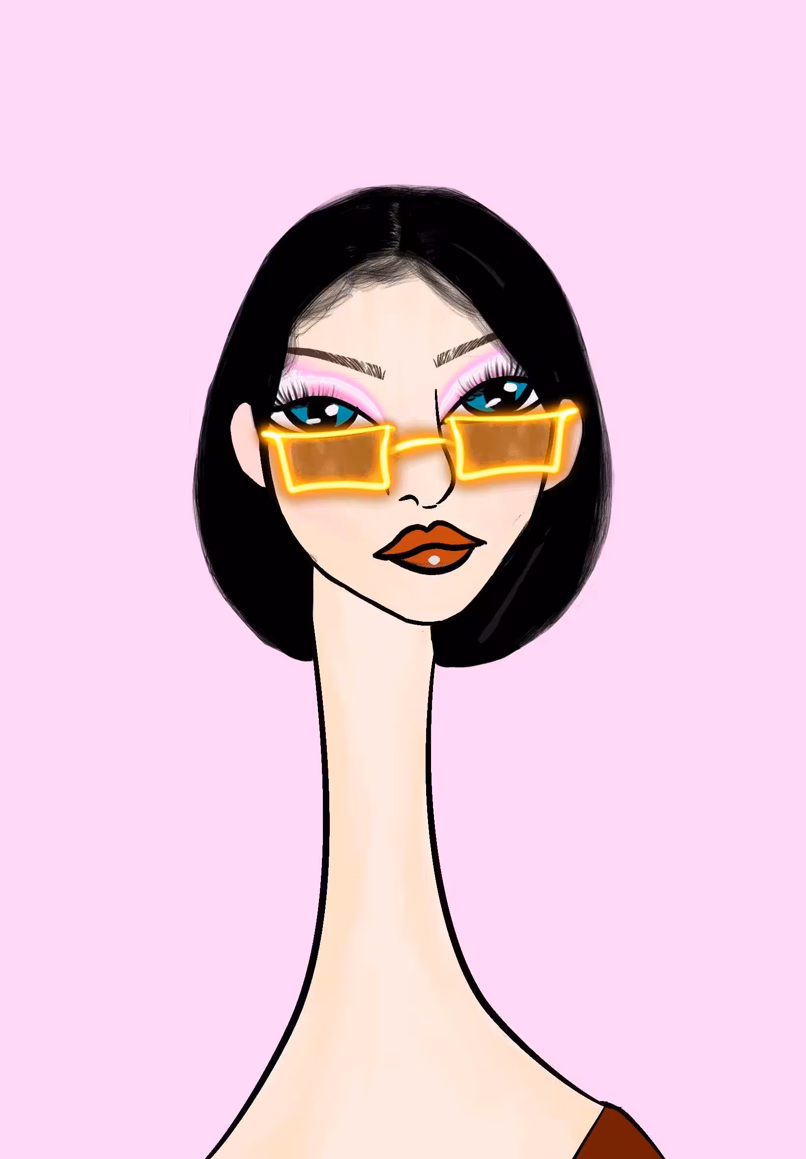 Long Neckie Ladies: Long Neckie Lady #2055