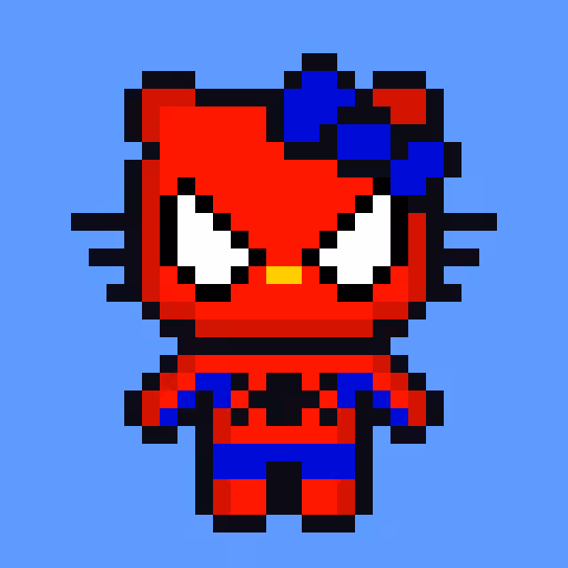 Henllo Kitty Spiderman #018