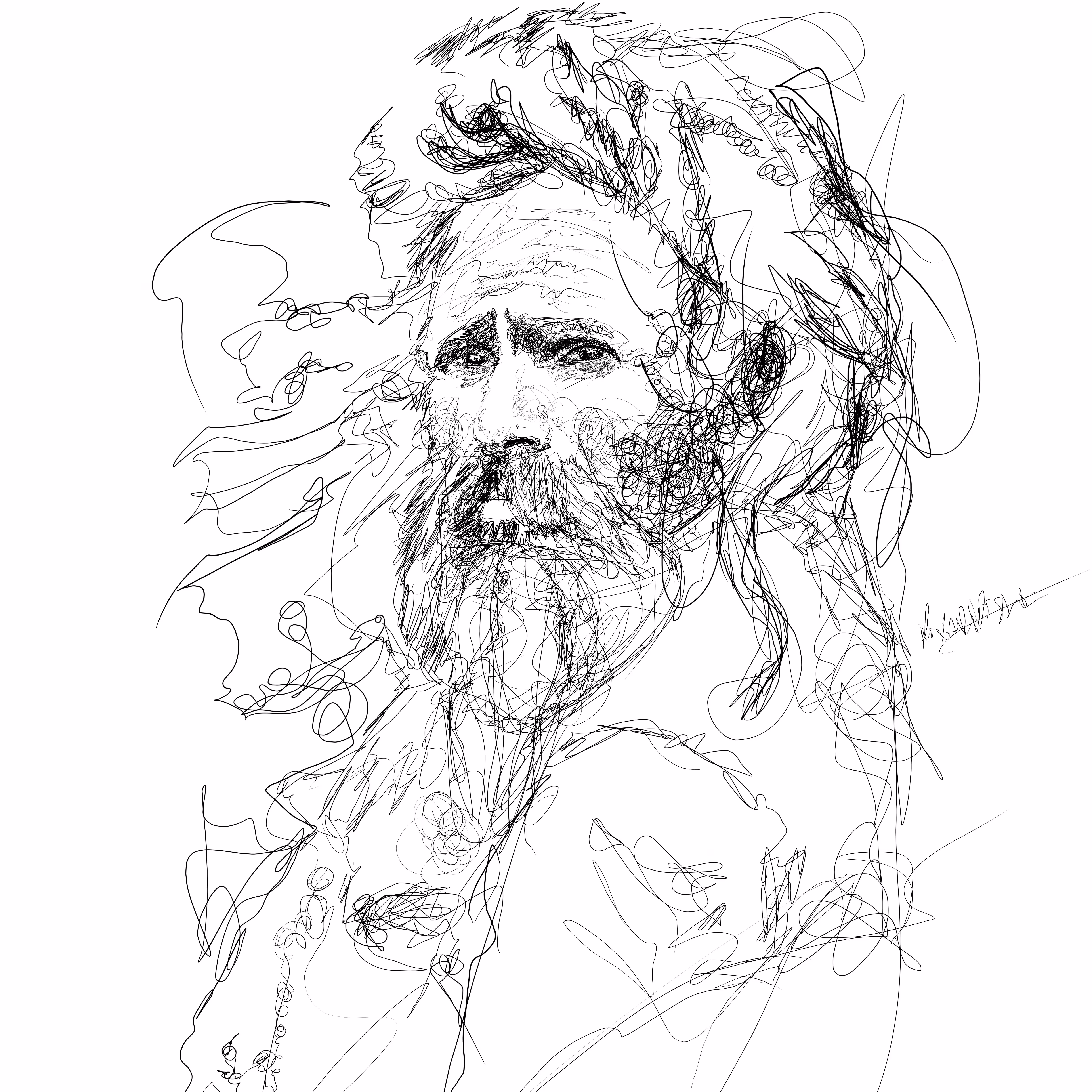 When photography meets scribble 