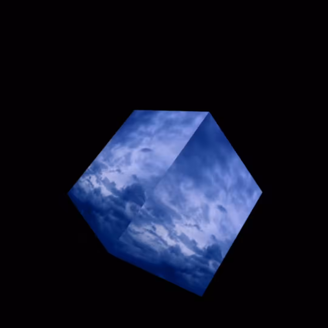 Cube: Sky Blue Cube