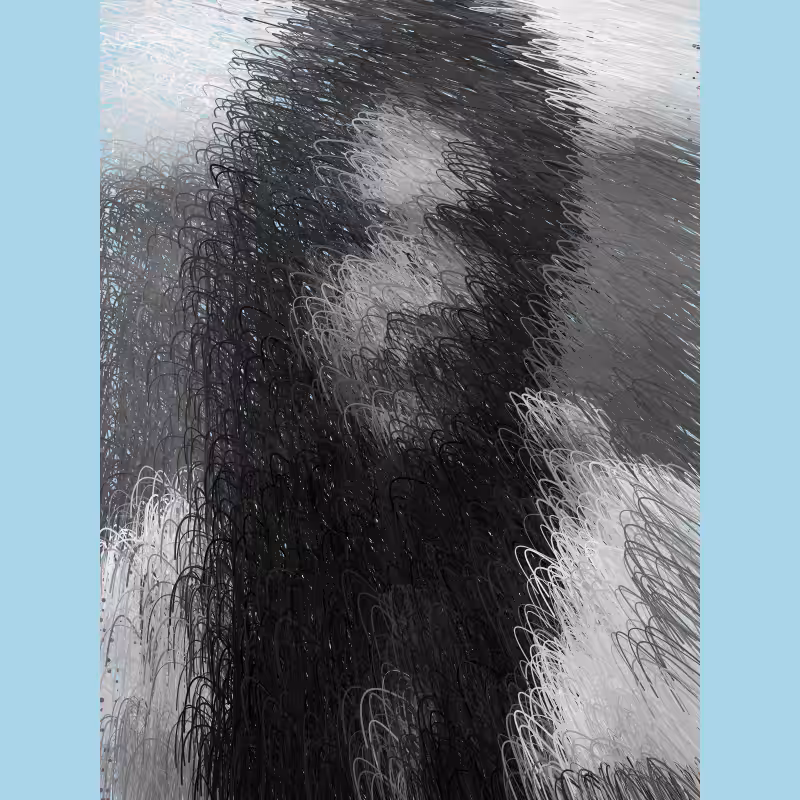 BNW Stroke Portrait #15