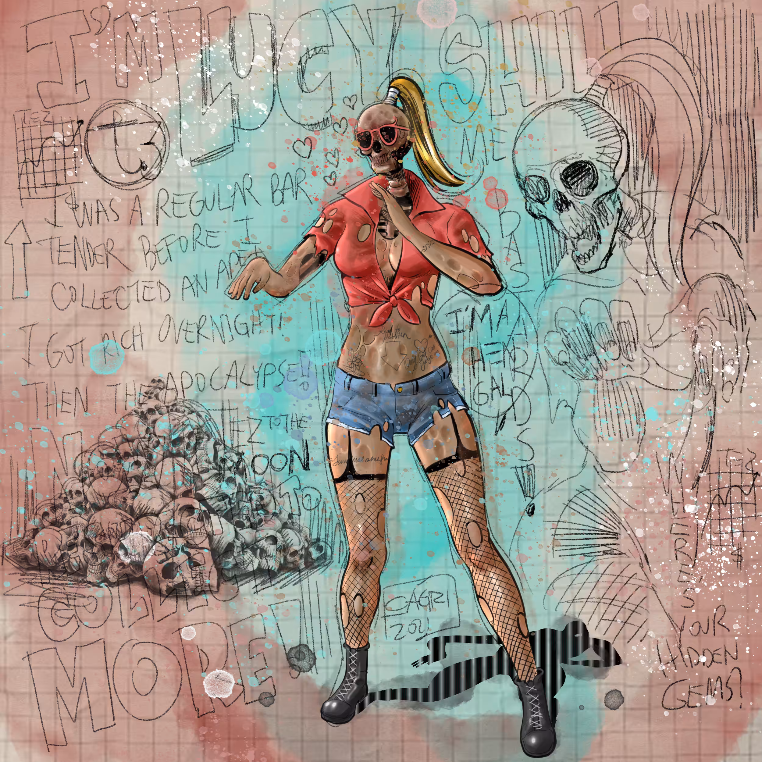 'DANCING ZOMBIES', ANIMATION FRAME #08