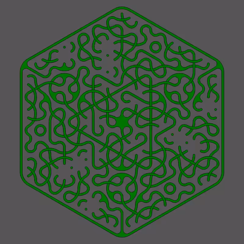 Threefold Symmetry - Dark Variations #342