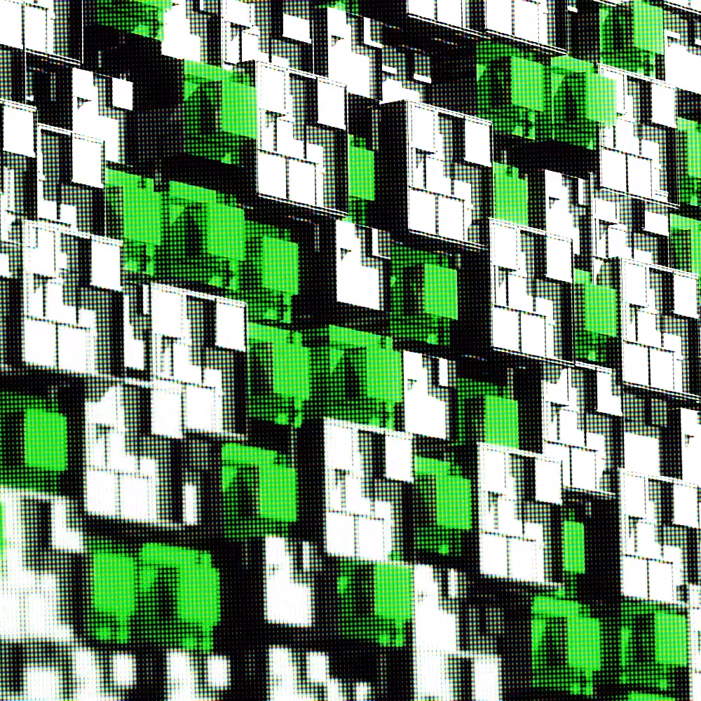 Blocks Chains Digital Art: Data Blocks Machine