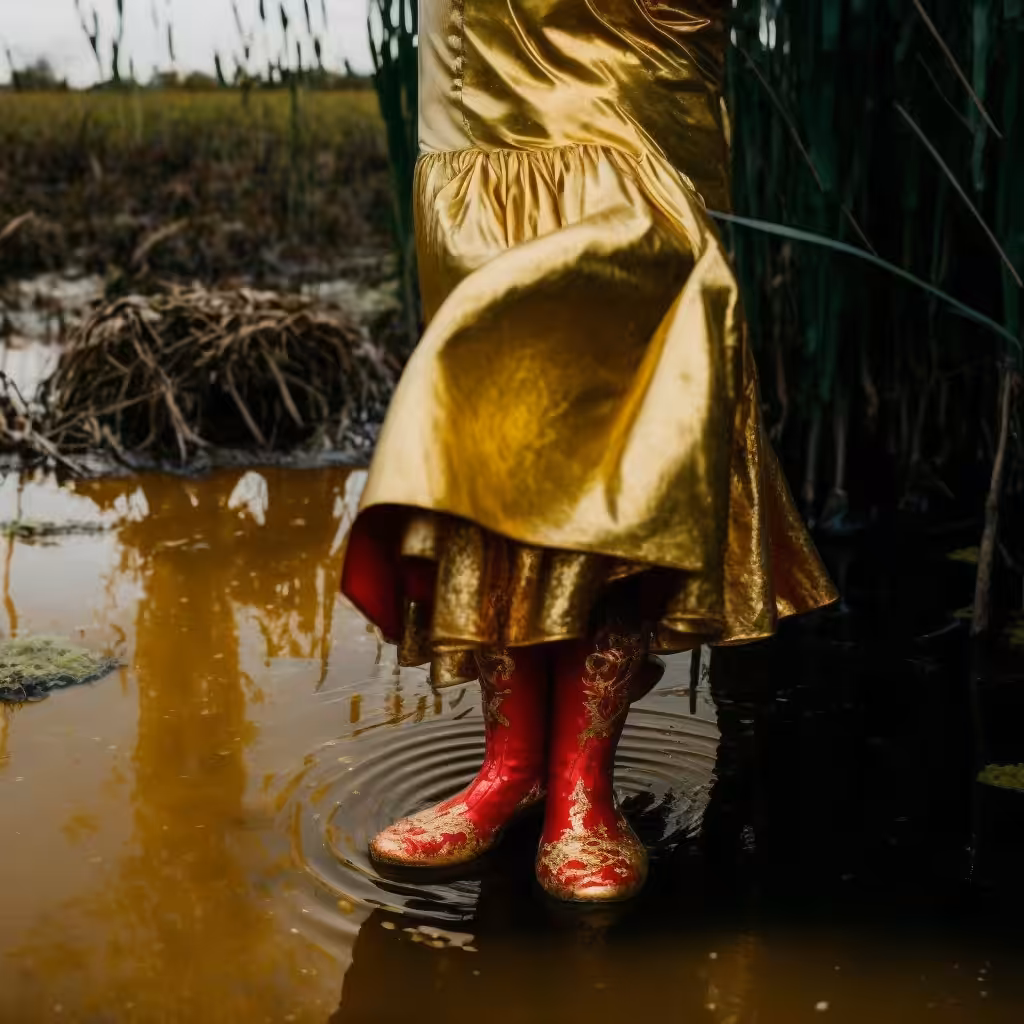 red boots
