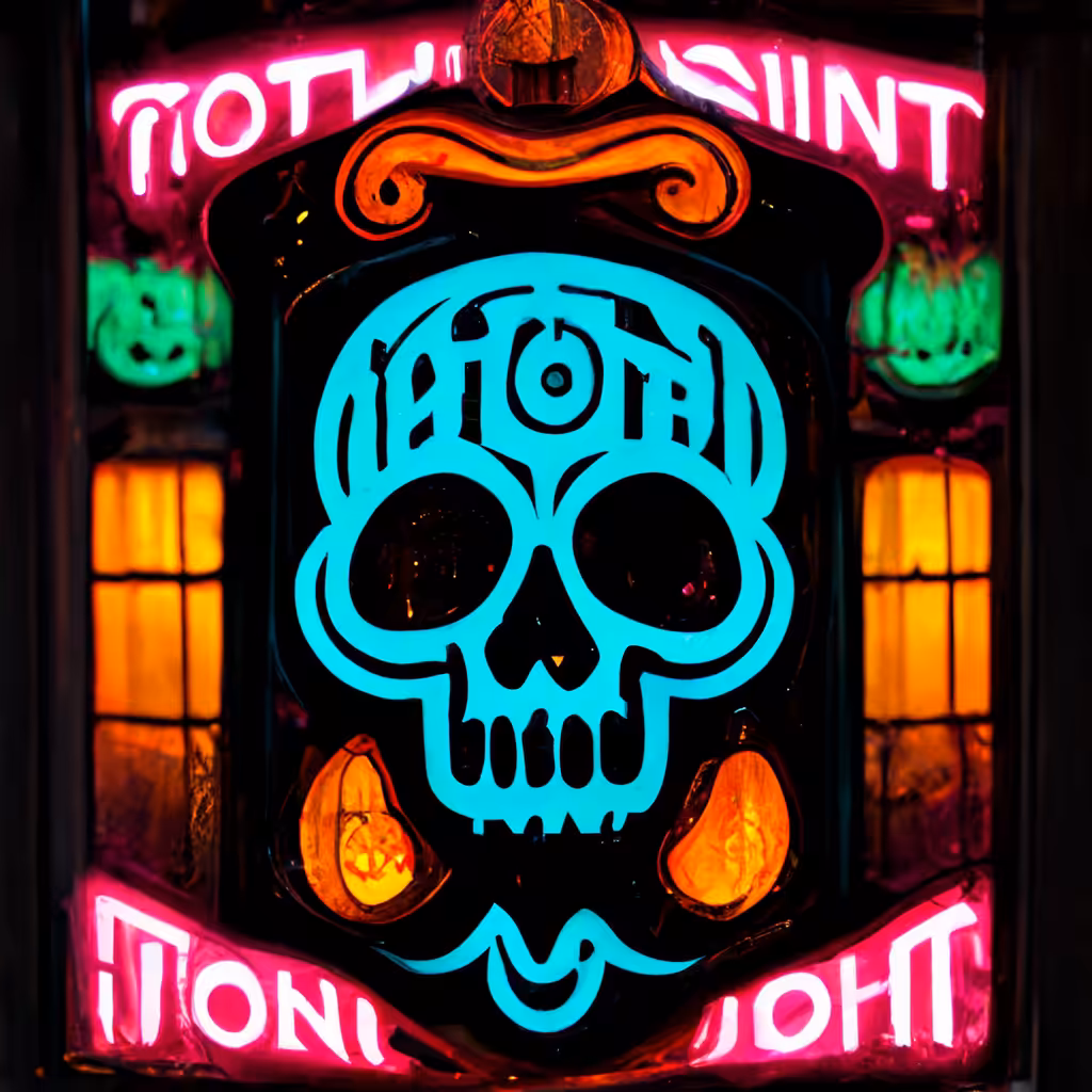 Neon Skull 46