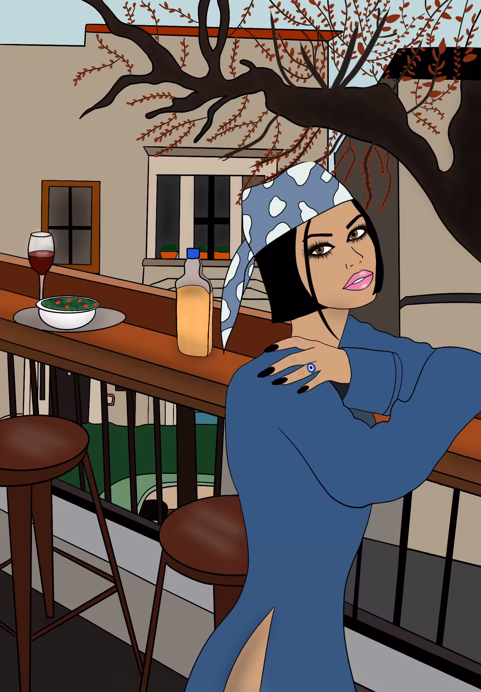 dinner alone