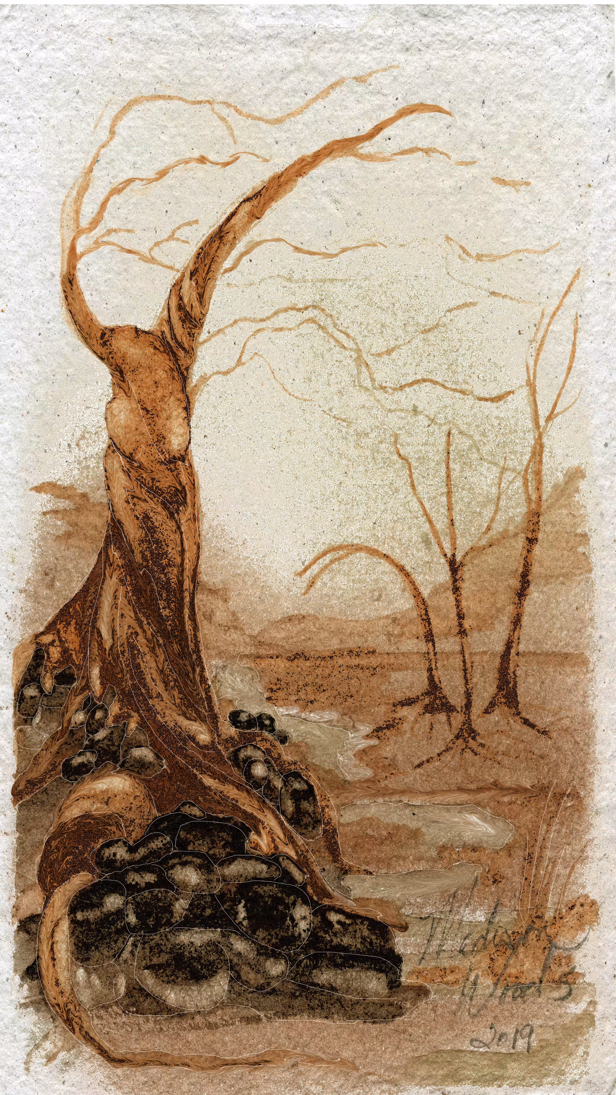 Twisted Tree No. 3 - Four of Wands