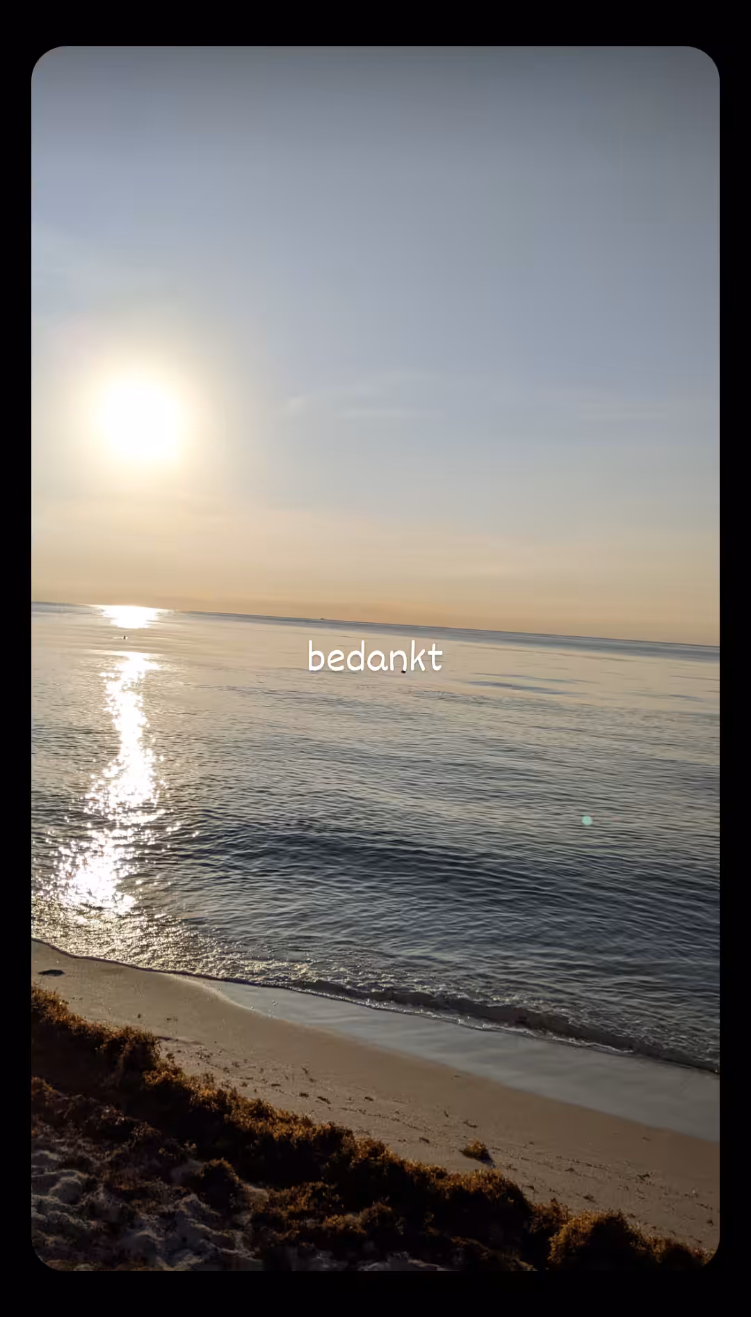 bedankt