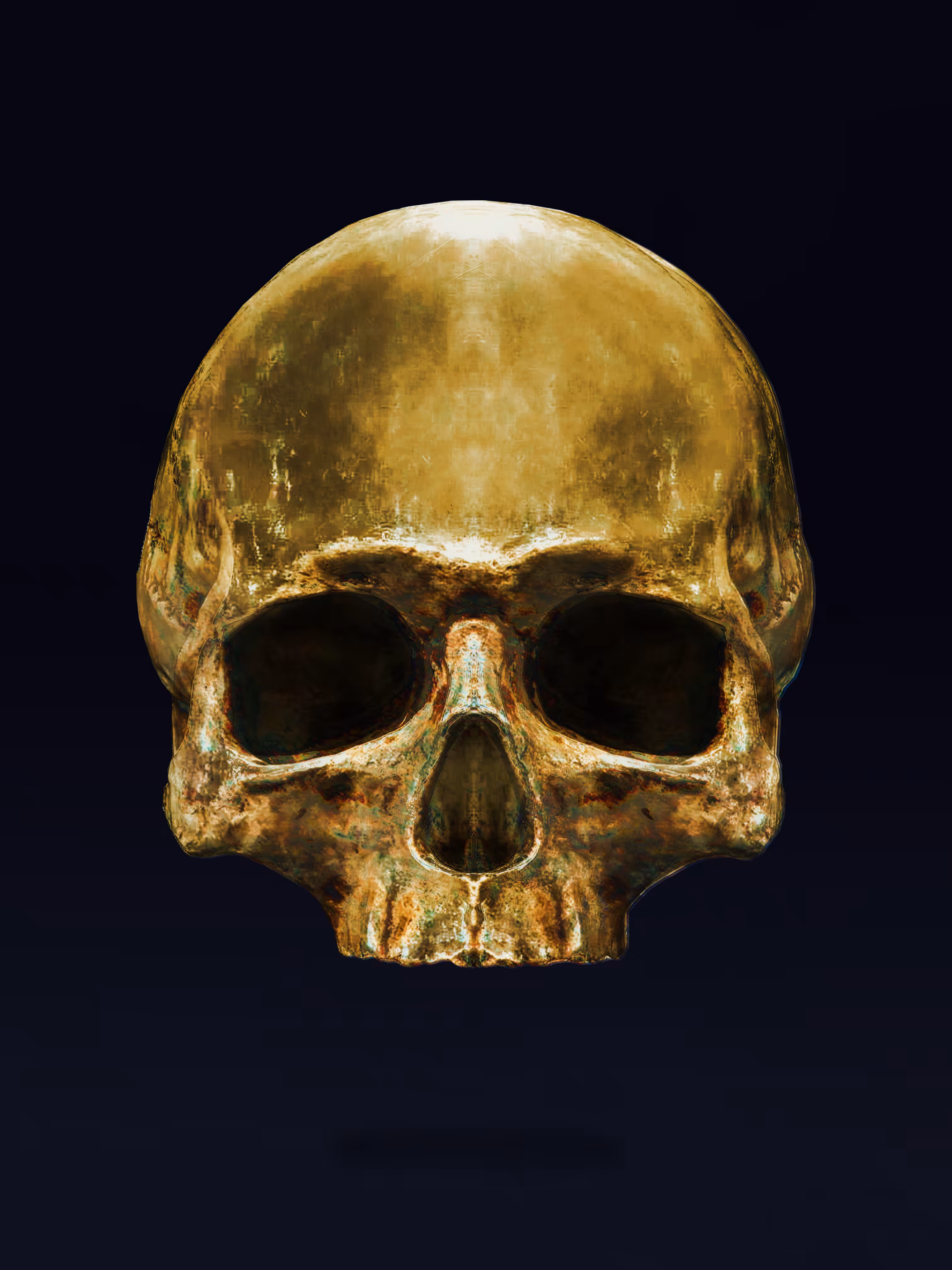 elements and alloy- the gold skull