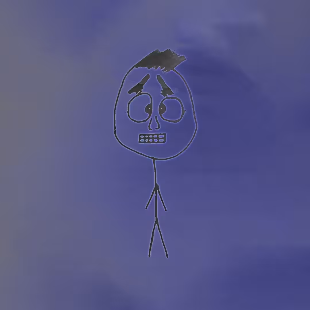 Scared boy