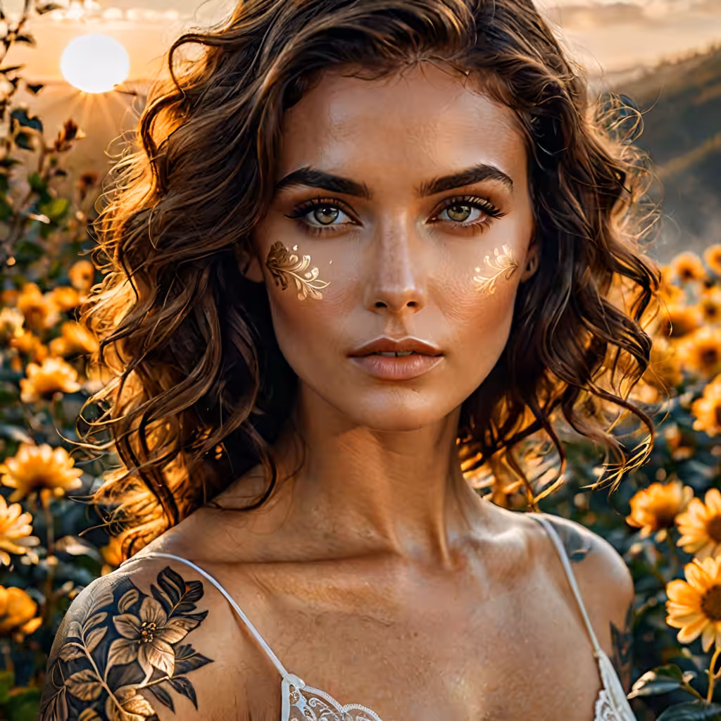 Hybrid Aesthetics: Golden Bloom