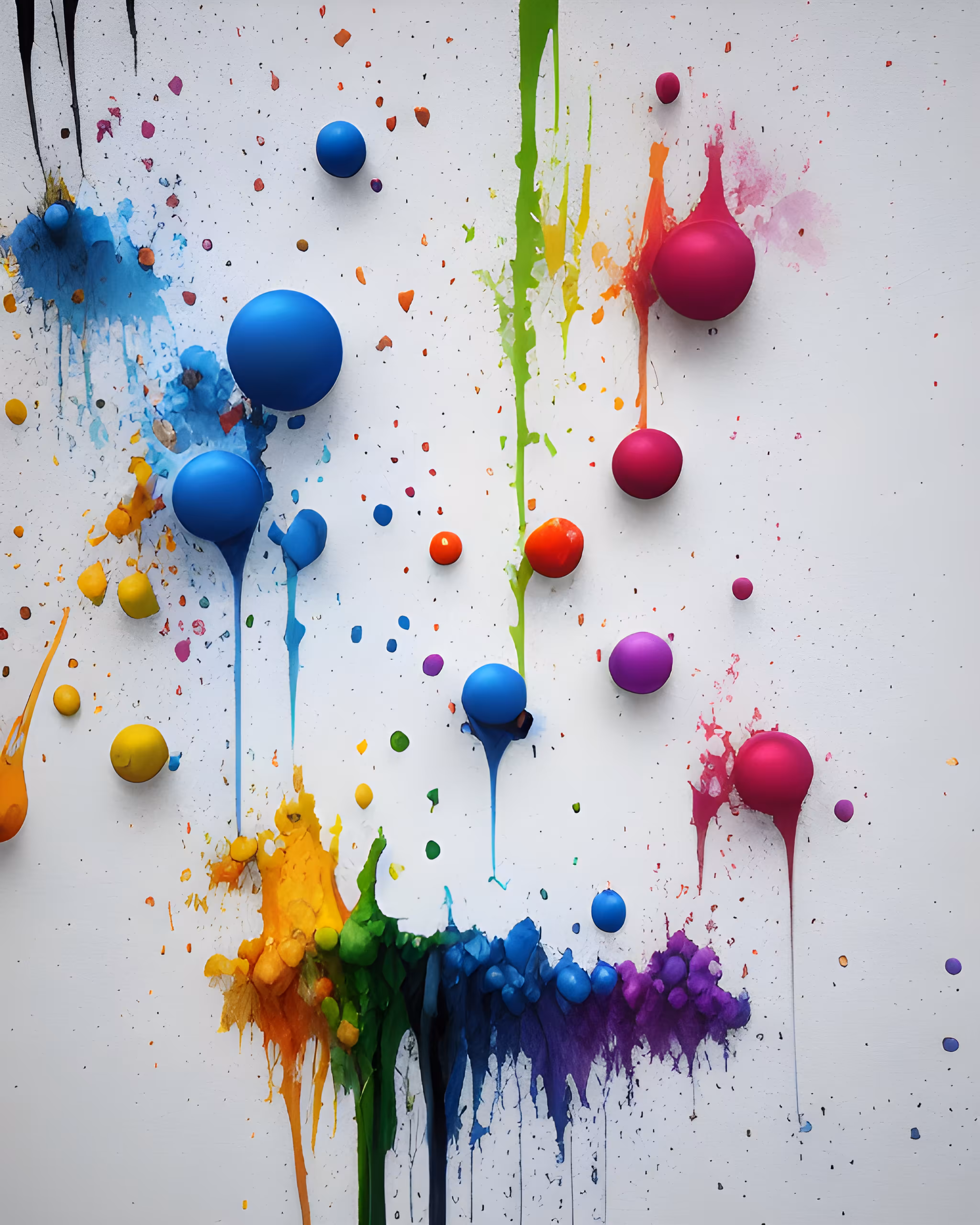 Color splashing baloons