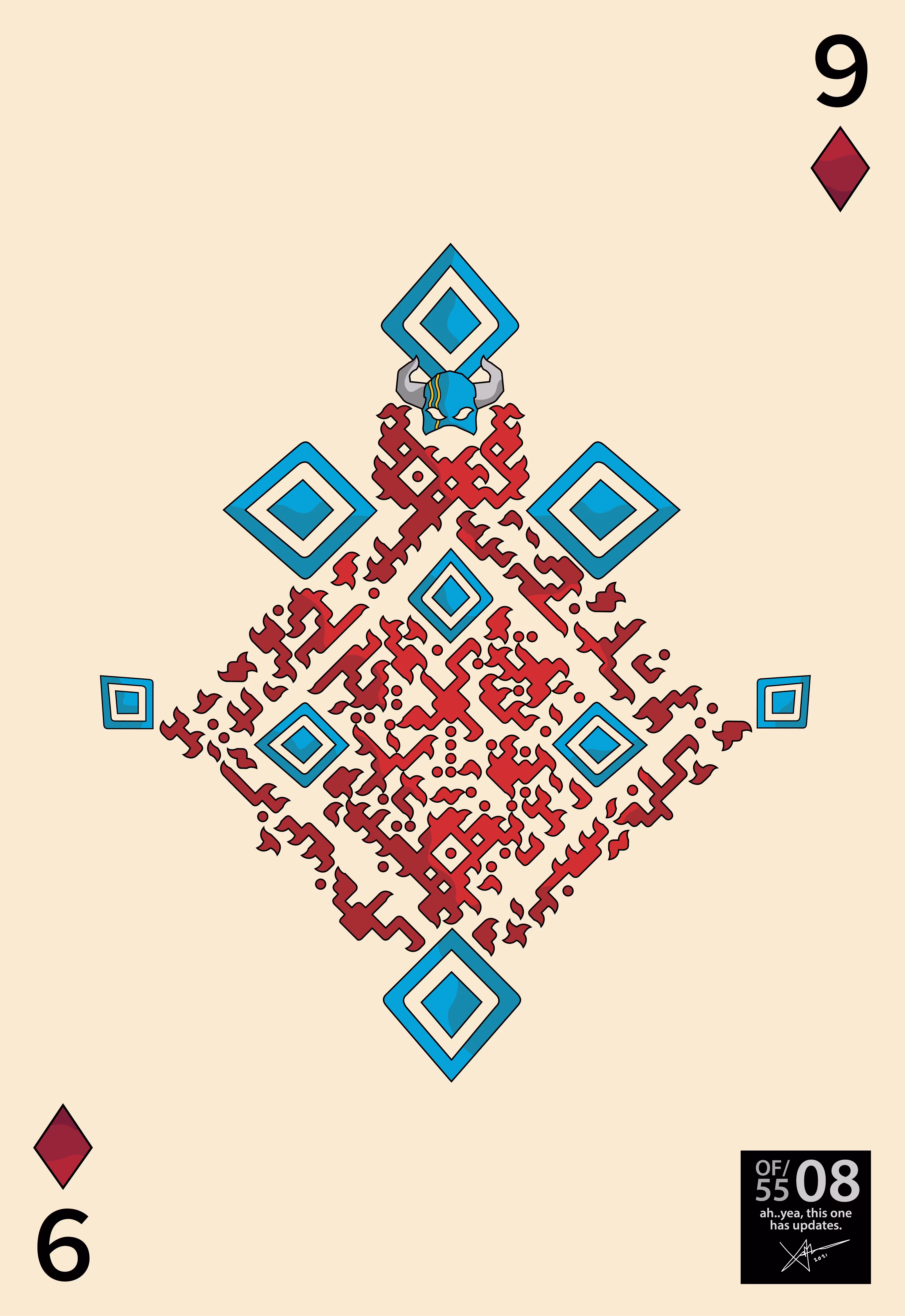 XPHY55.08 Nine of Diamonds