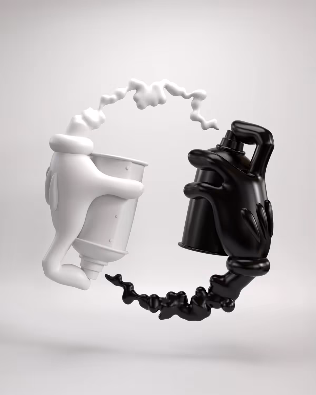 SPRAY VS. SPRAY: YIN YANG HANDS EDITION