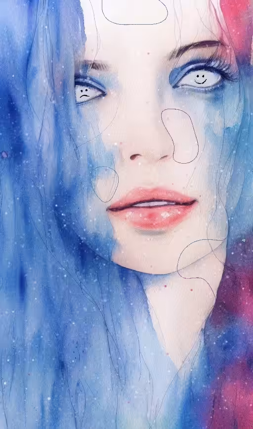 blue face #2