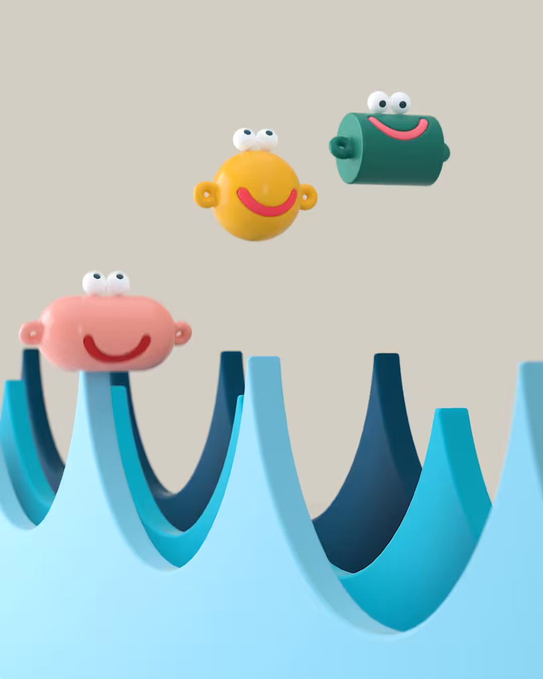 Riding Waves Together