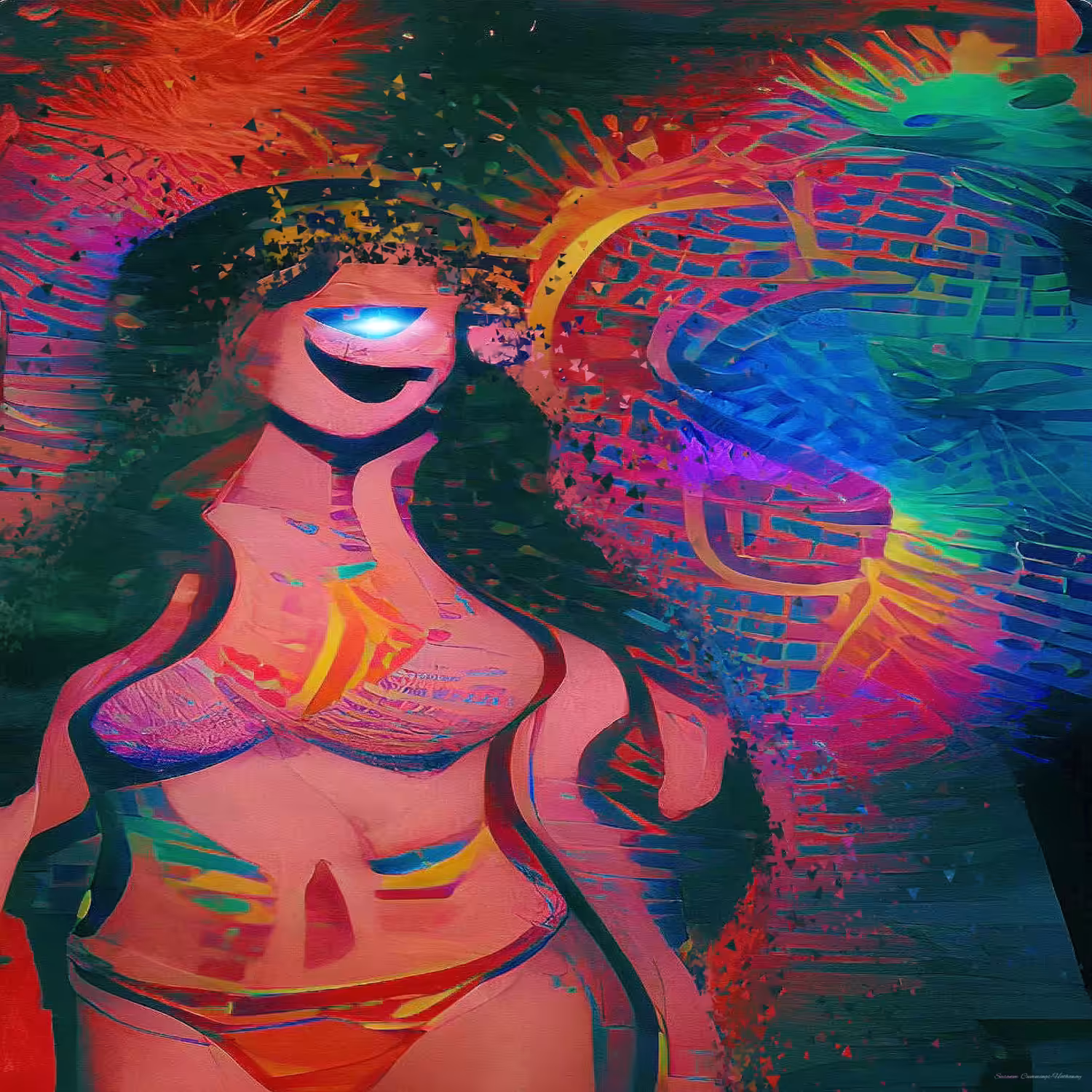 AI Lady # 8 *Ukraine Charity Piece* 