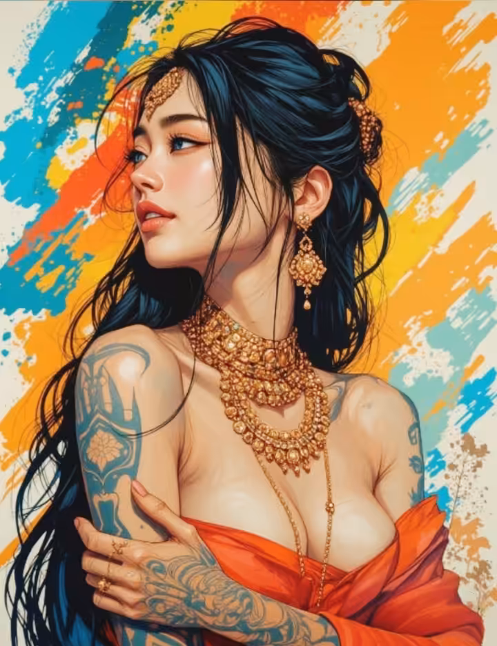 Tattooed Elegance Diva