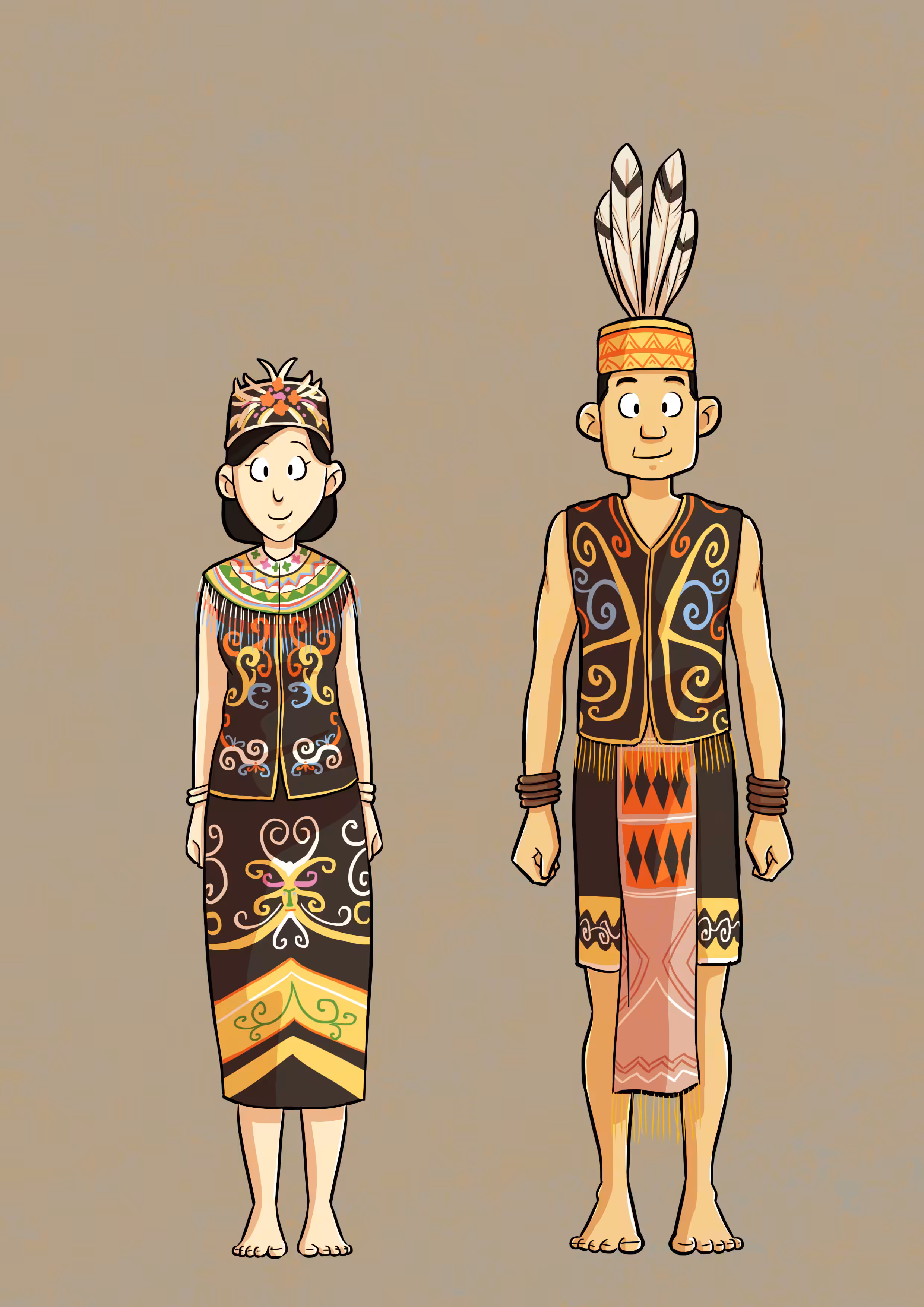DAYAK Tribe 002-Kalimantan Indonesia
