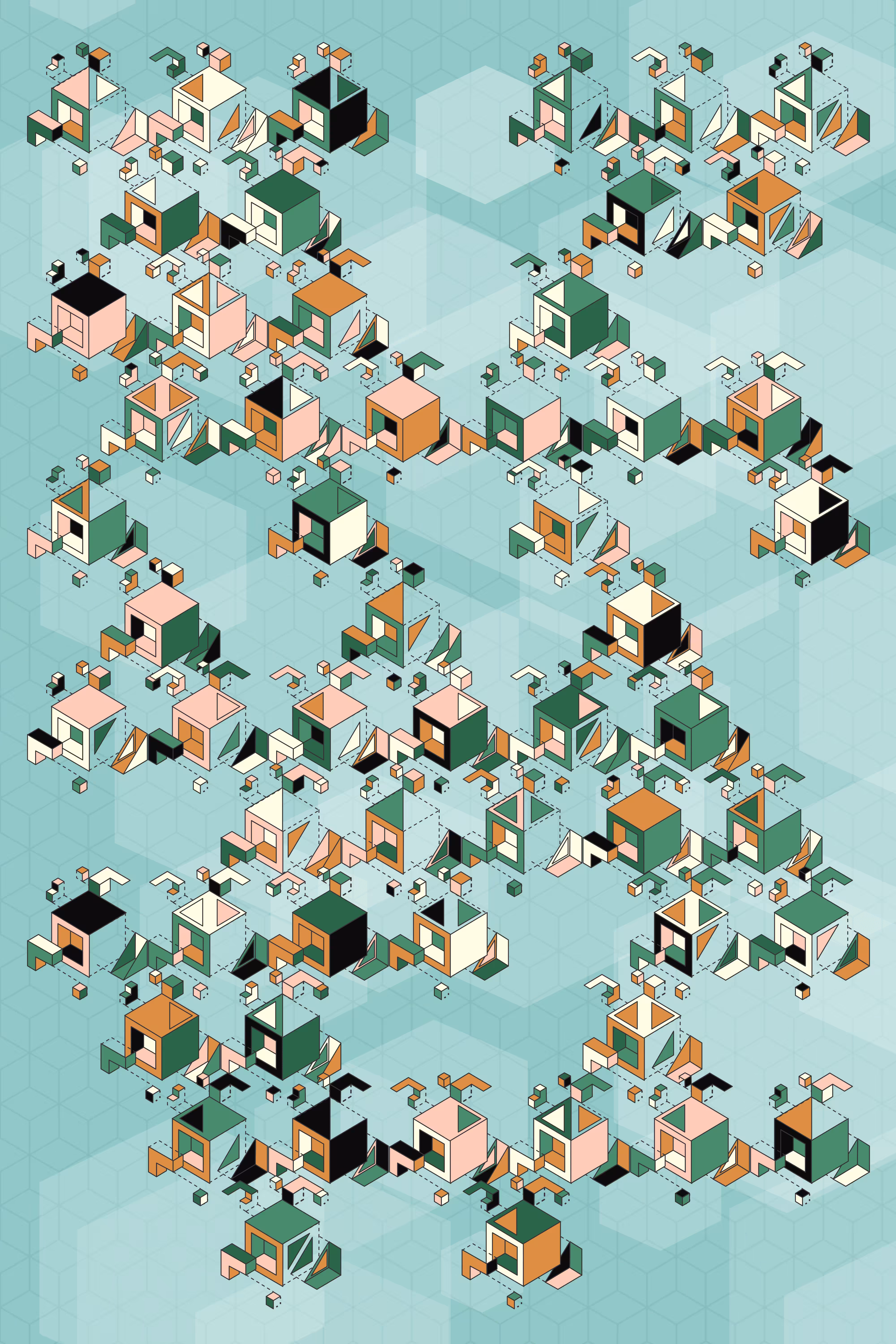 CryptoBauhaus: Around the Cube: No:4 (Small)