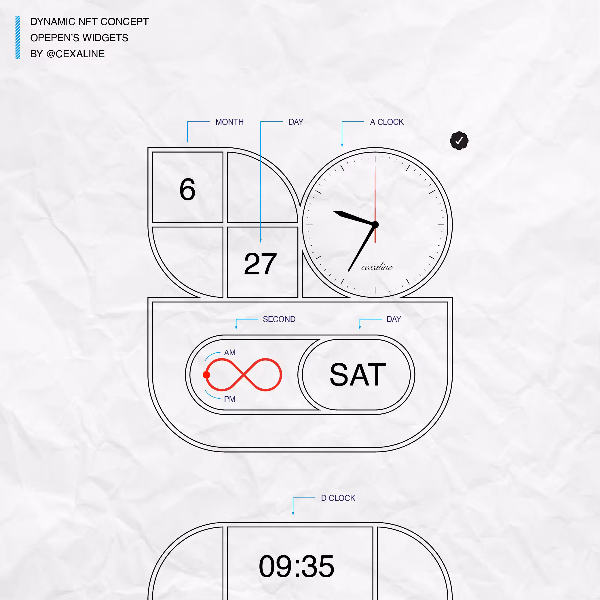 Opepen Timepiece