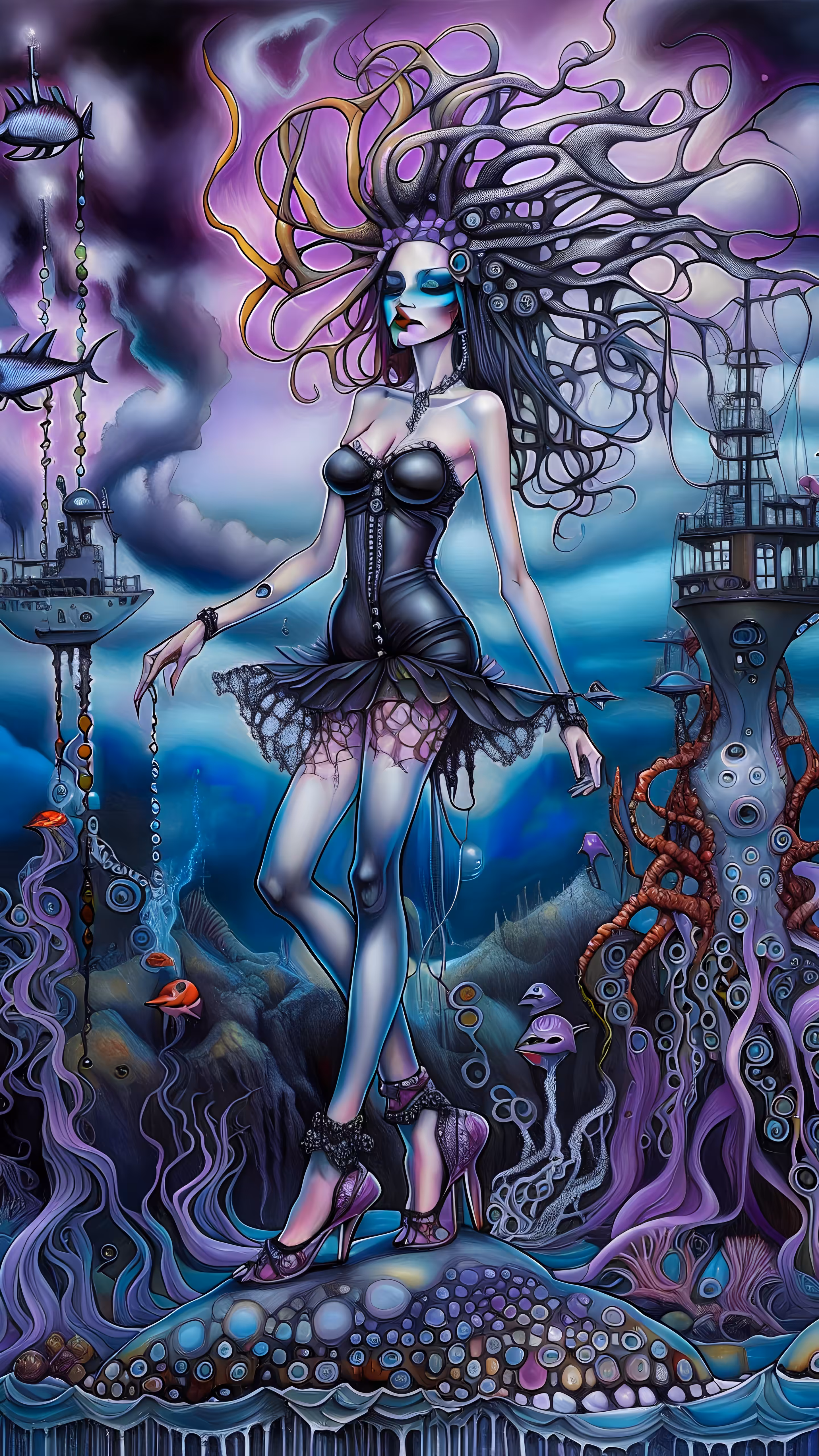 Oceanpunk goddess