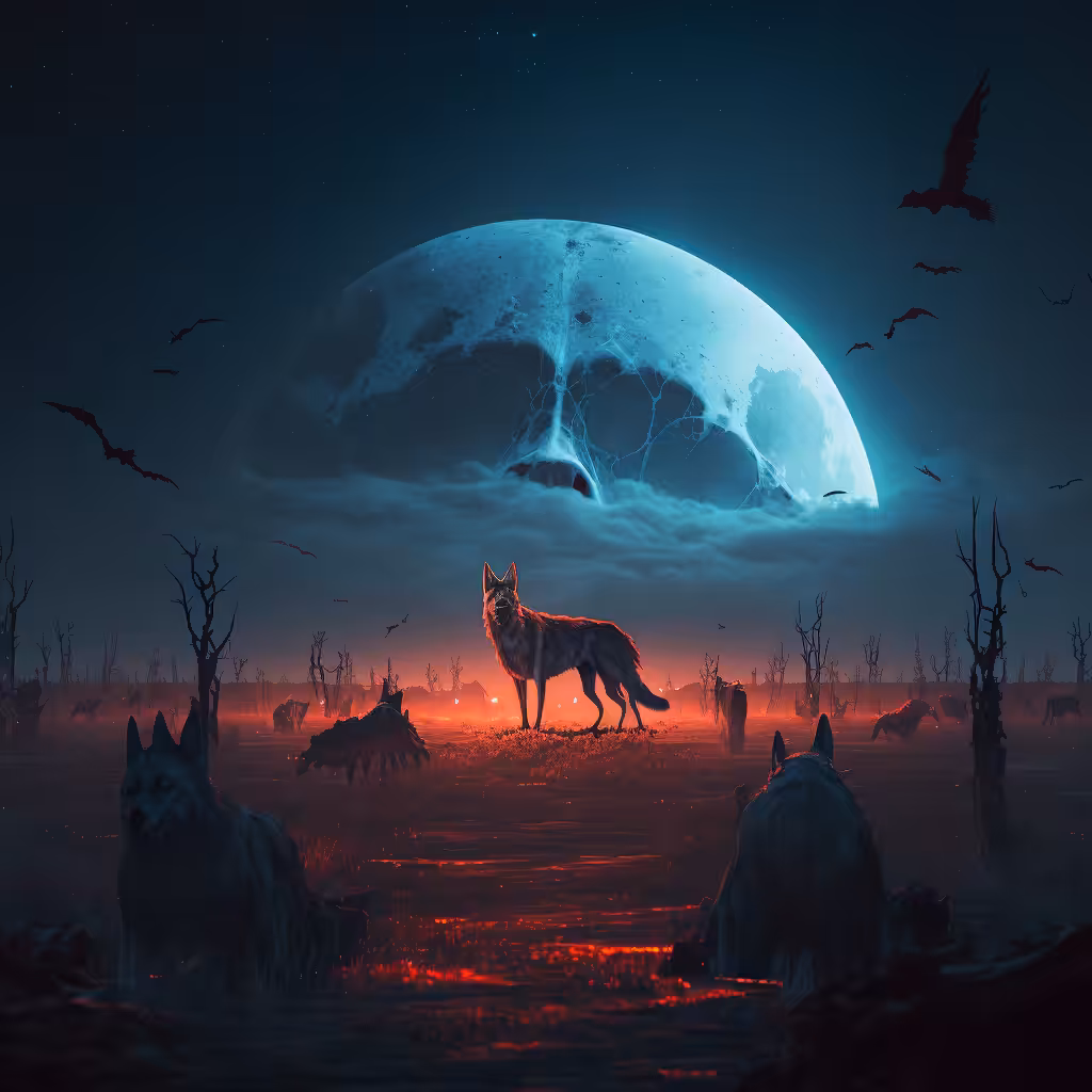 Dark Tarot Card #18: The Moon