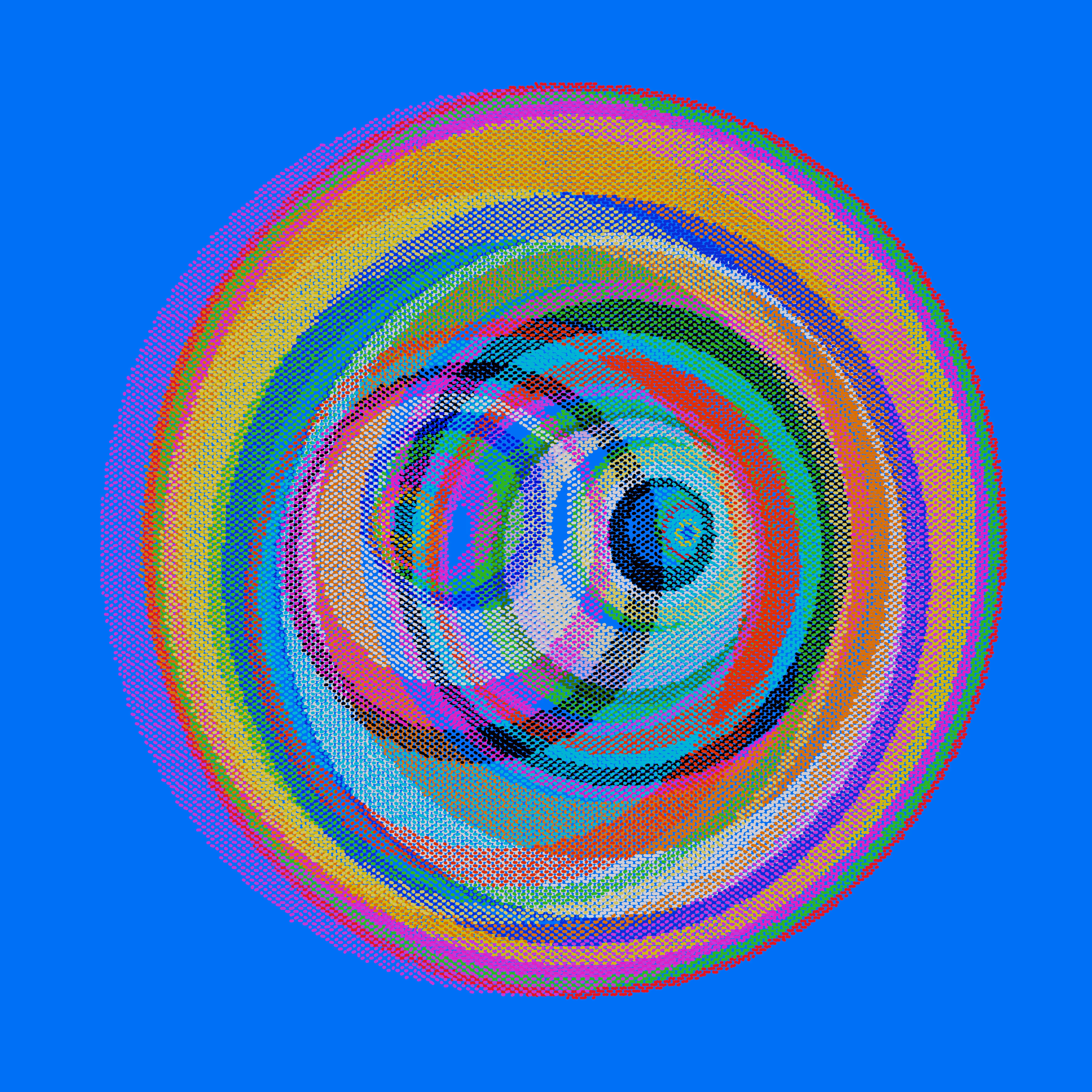 Colour Field Mesh Painting #24