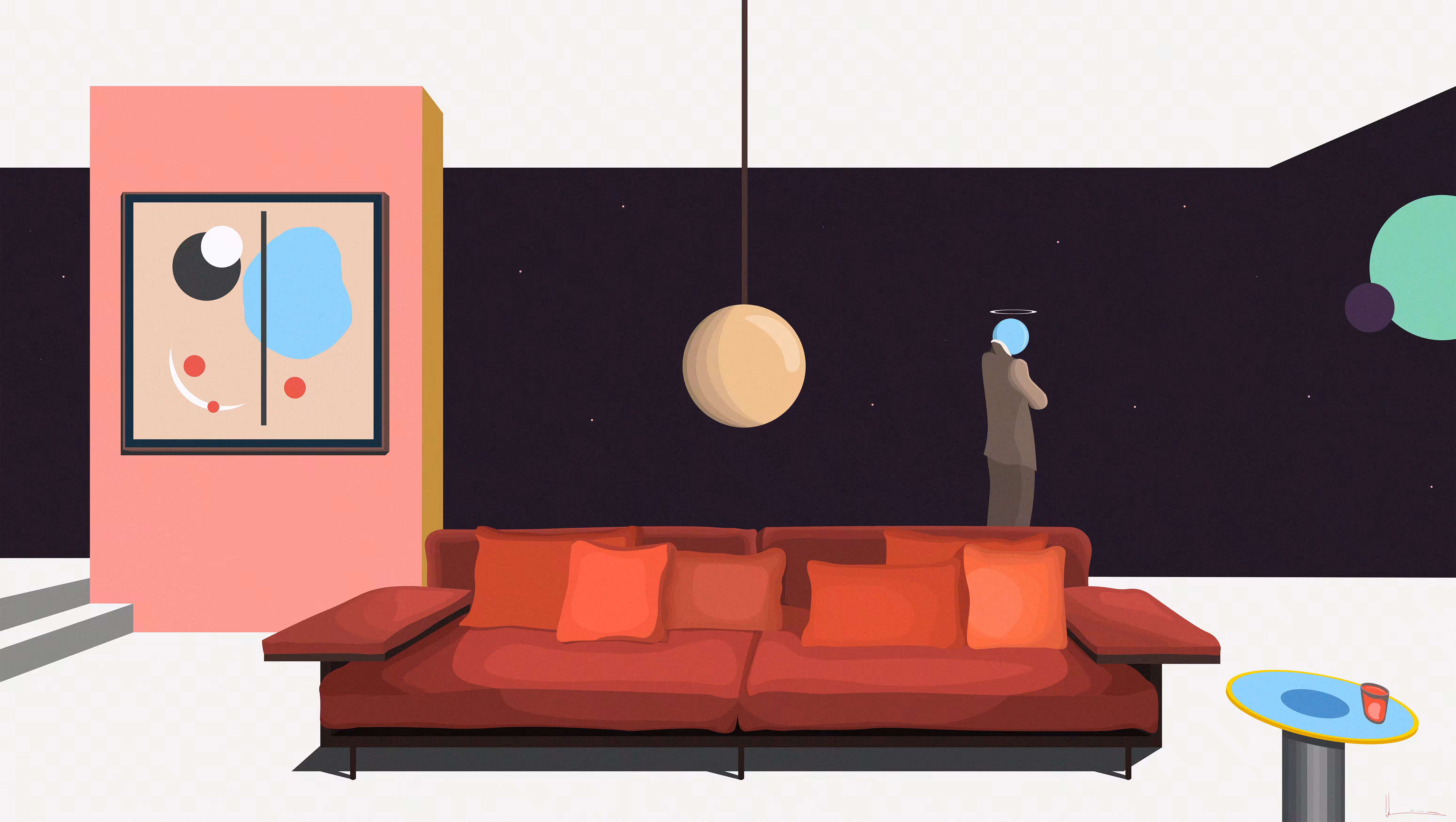 The living room