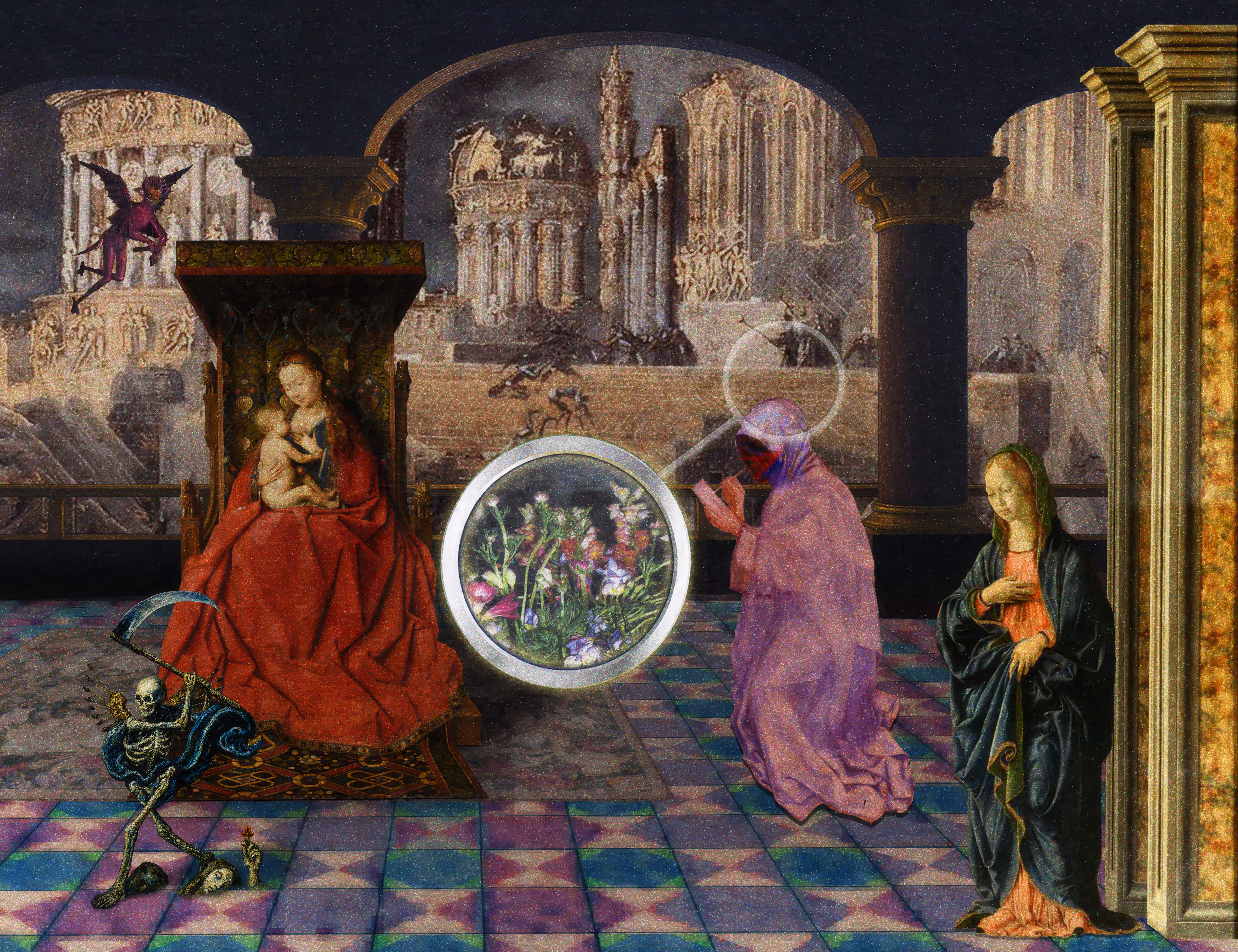 The Pilgrim’s Living Room Crucifixion; Mona Lisa Hyper-Gamble #148